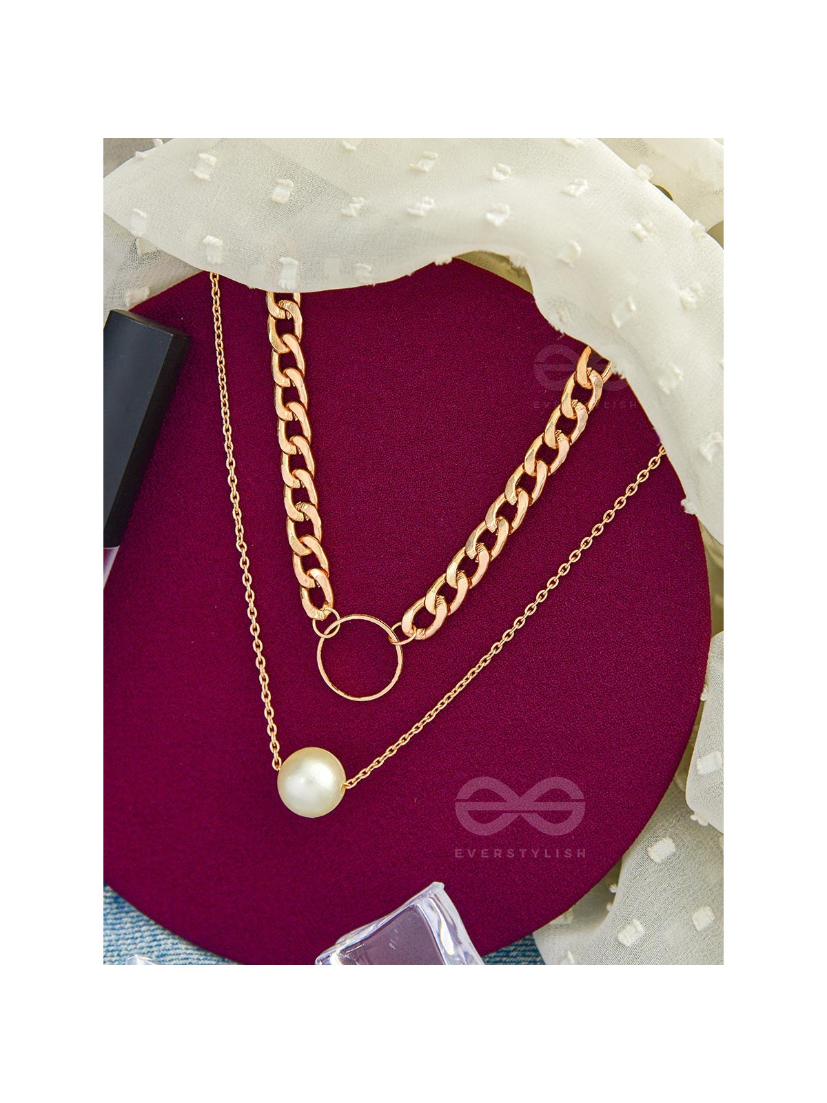 The Epitome of Elegance- Layered Pearl Neckpiece