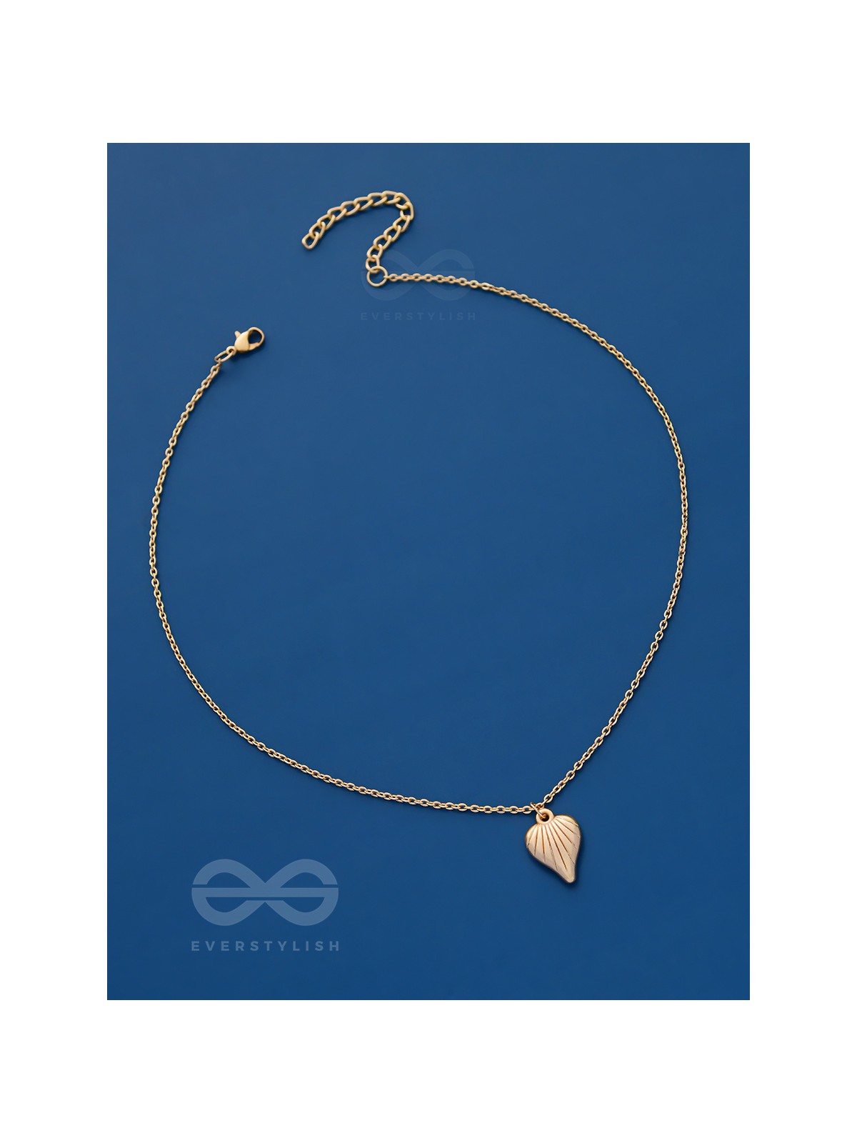 Heart Of Sea- Intricate Golden Neckpiece With Anti-Tarnish Coating 