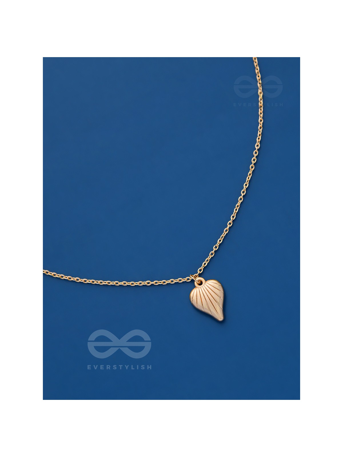 Heart Of Sea- Intricate Golden Neckpiece With Anti-Tarnish Coating 