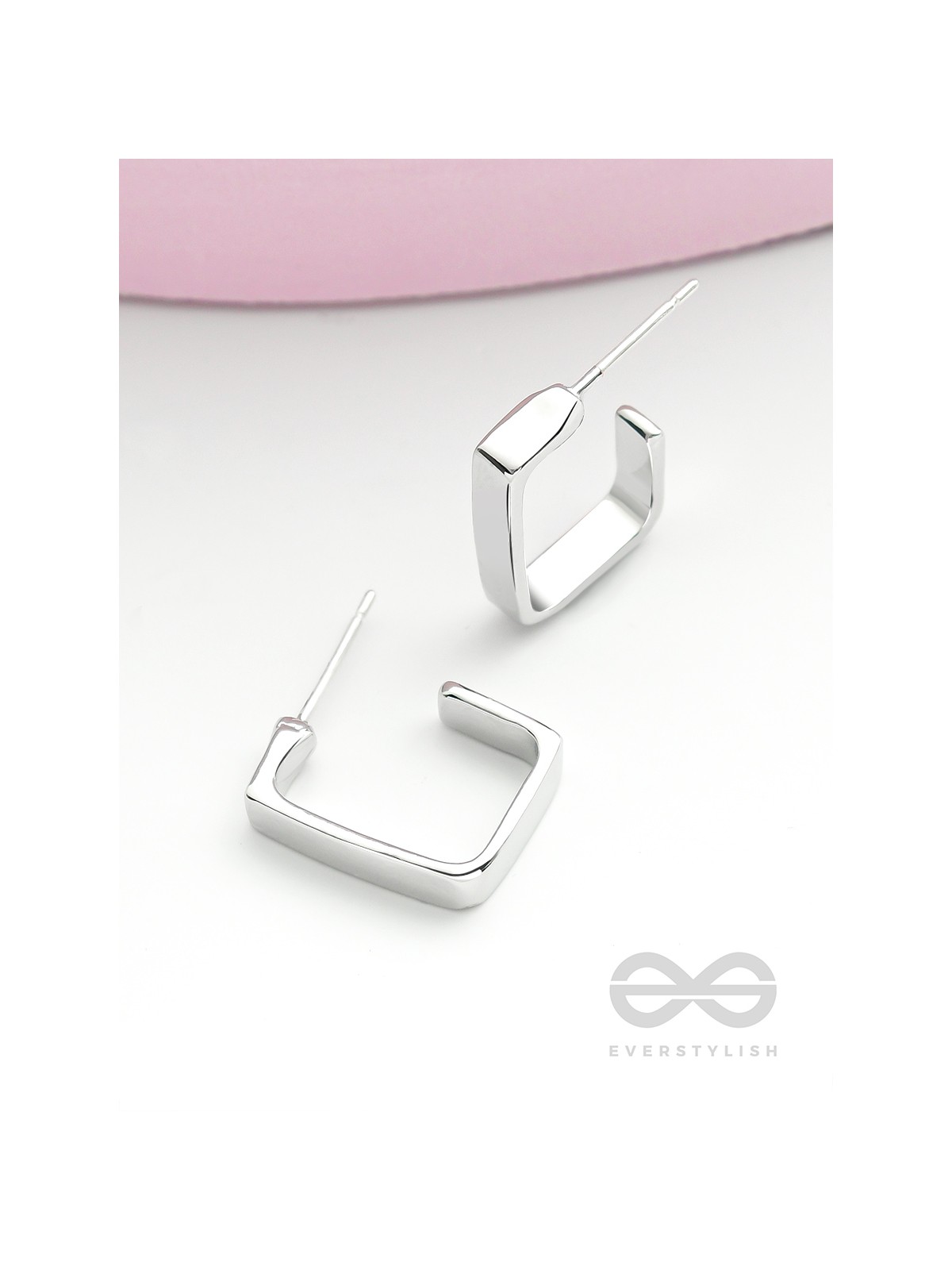 Hooked on Charm- Silver Earrings