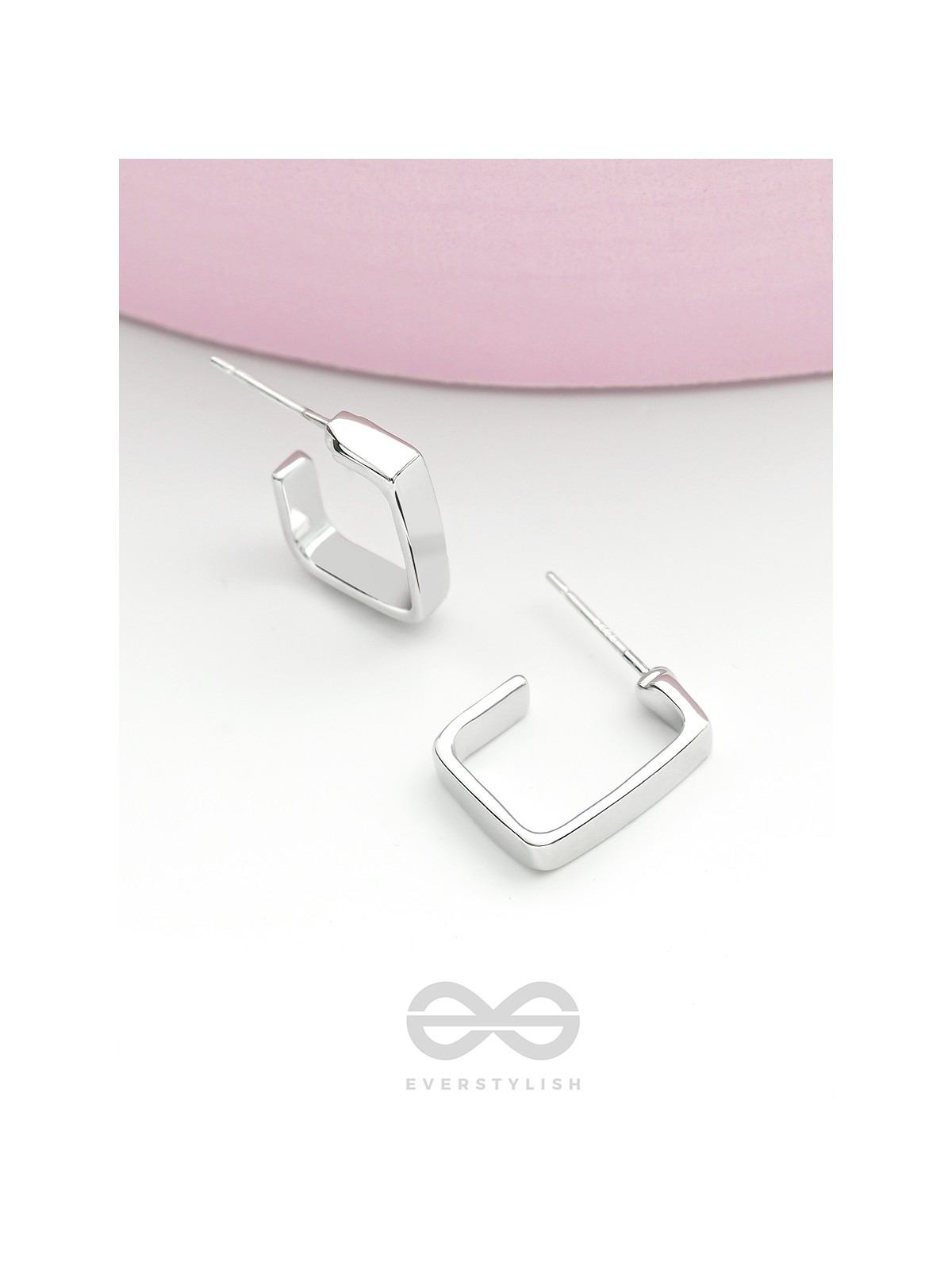 Hooked on Charm- Silver Earrings