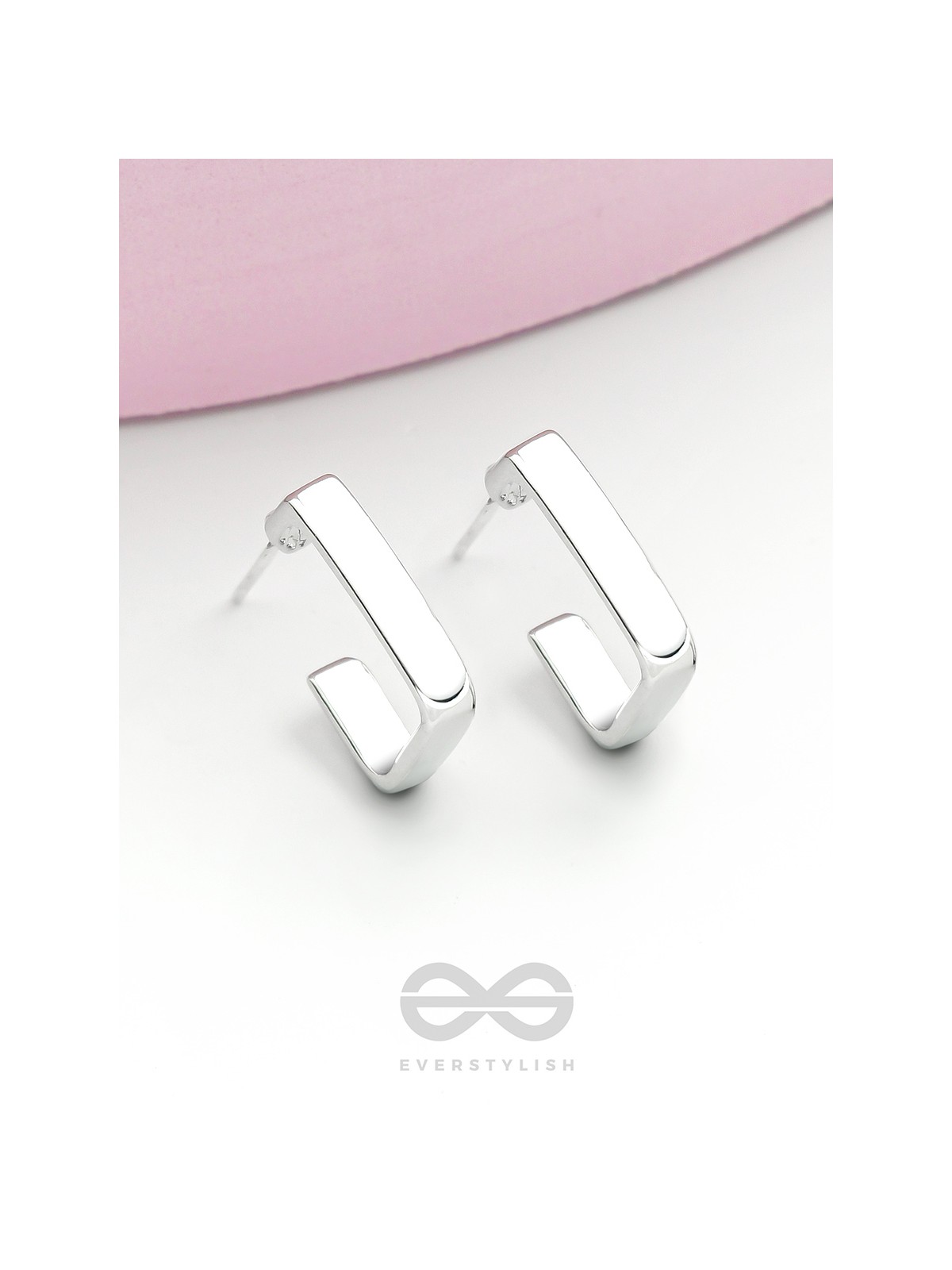 Hooked on Charm- Silver Earrings