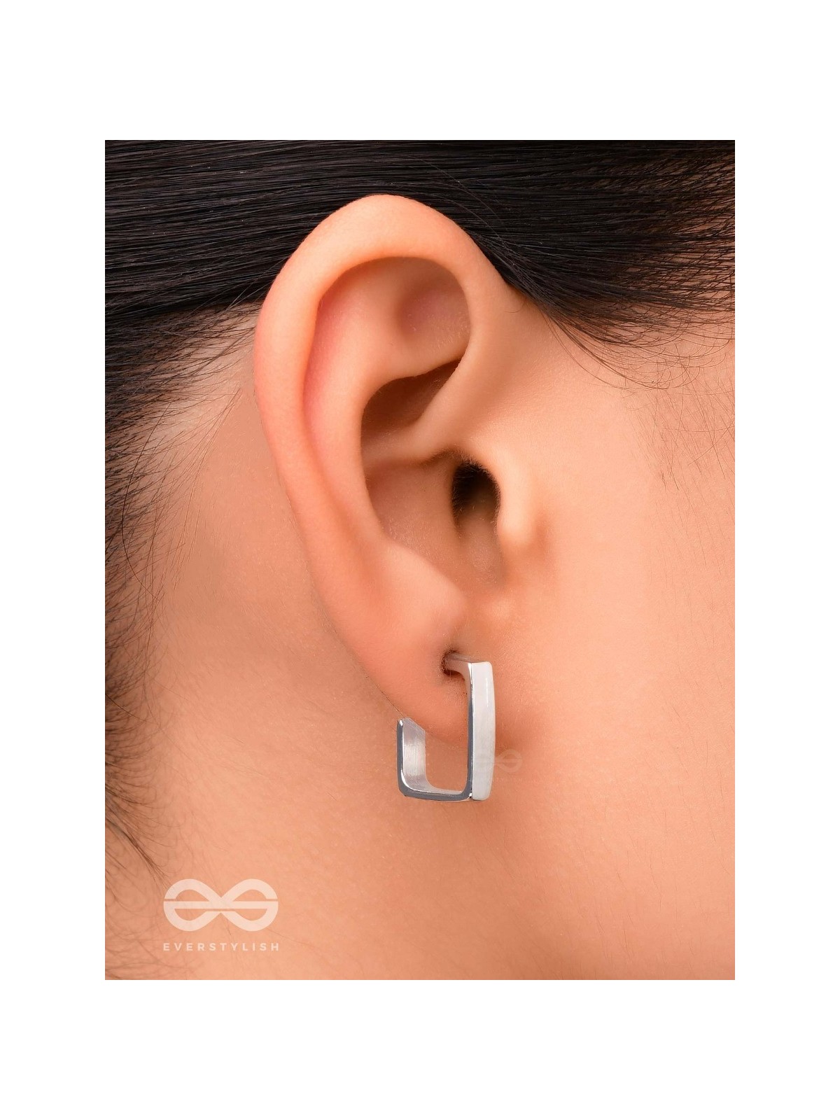 Hooked on Charm- Silver Earrings