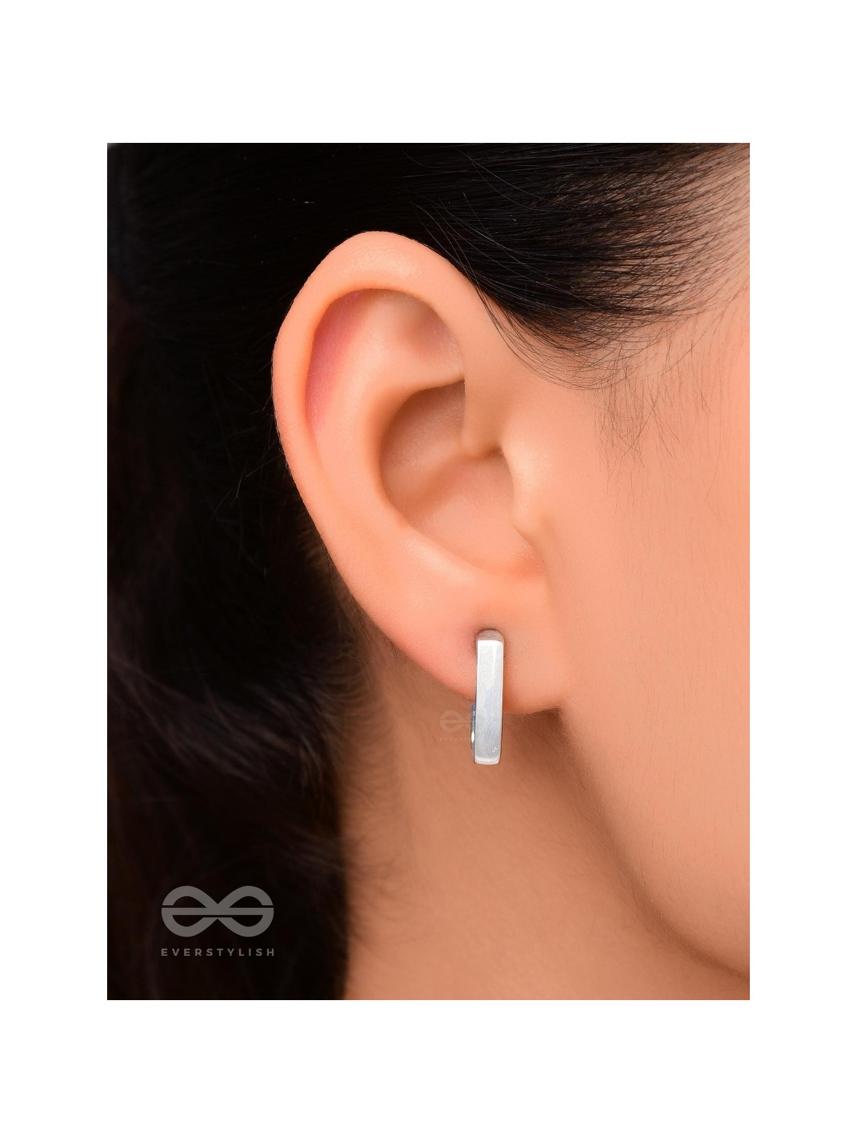 Hooked on Charm- Silver Earrings