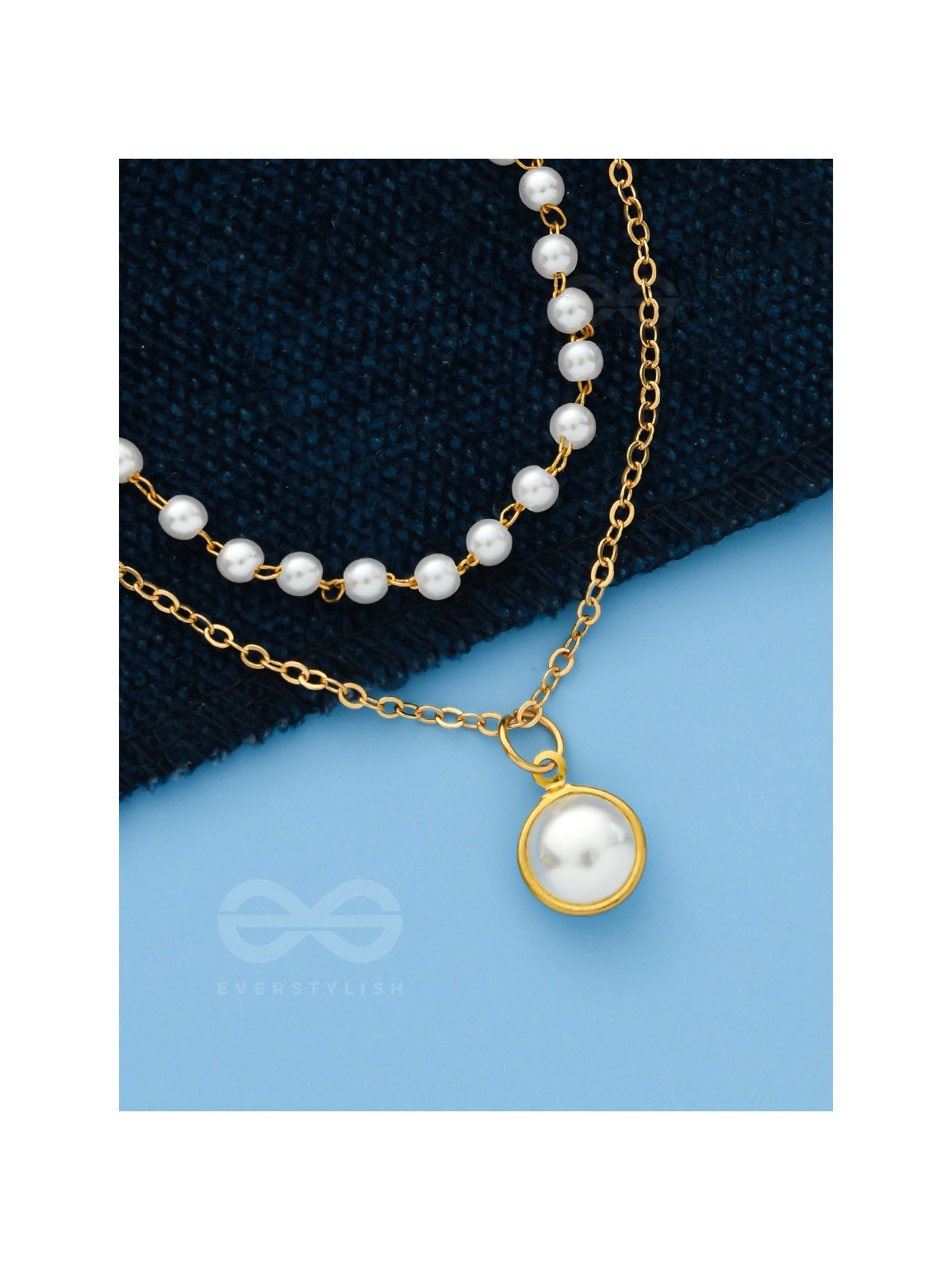 The Snow Globe- Gold Pearl Bracelet