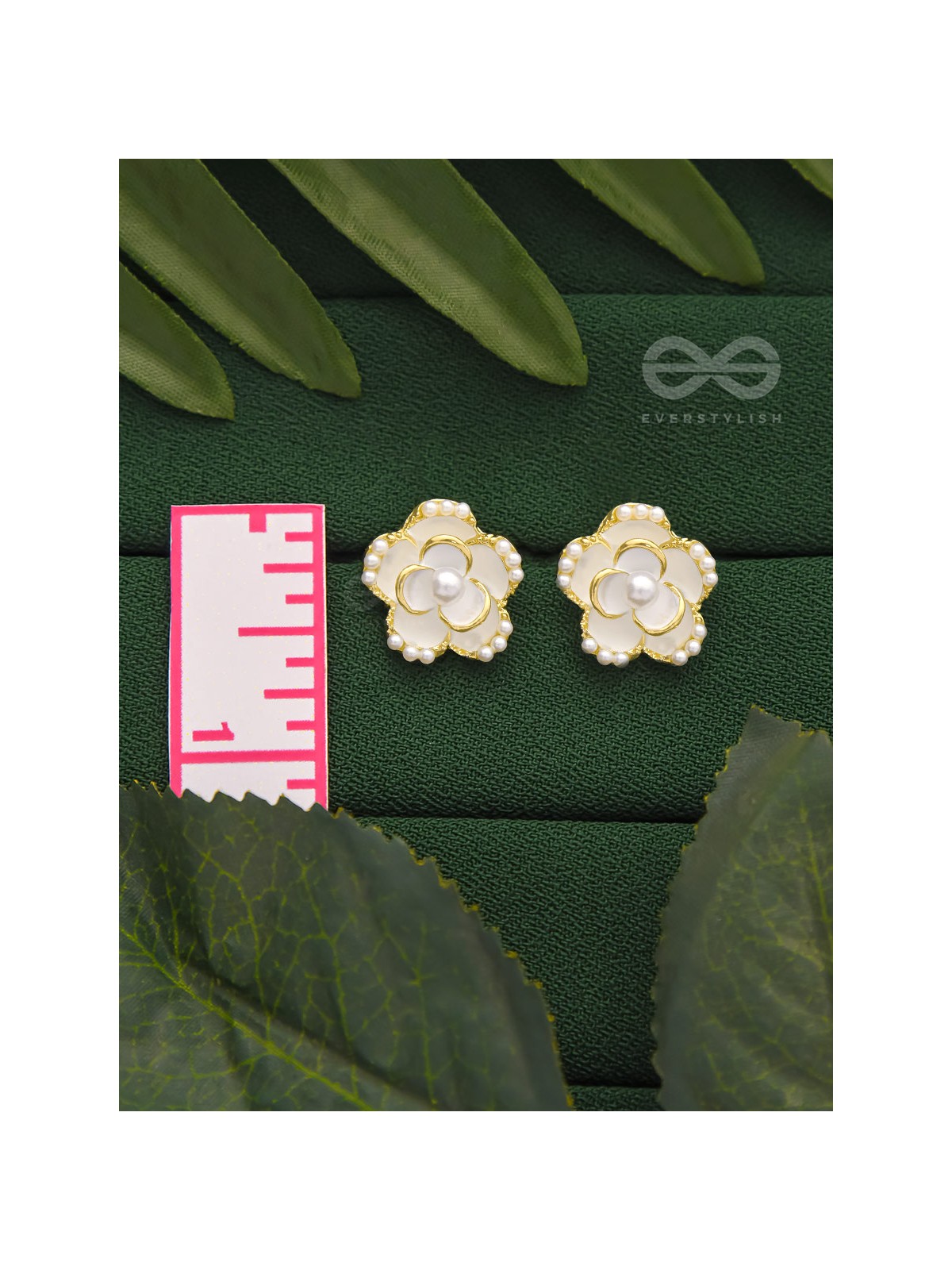 The Milky Way- Golden Pearl Earrings