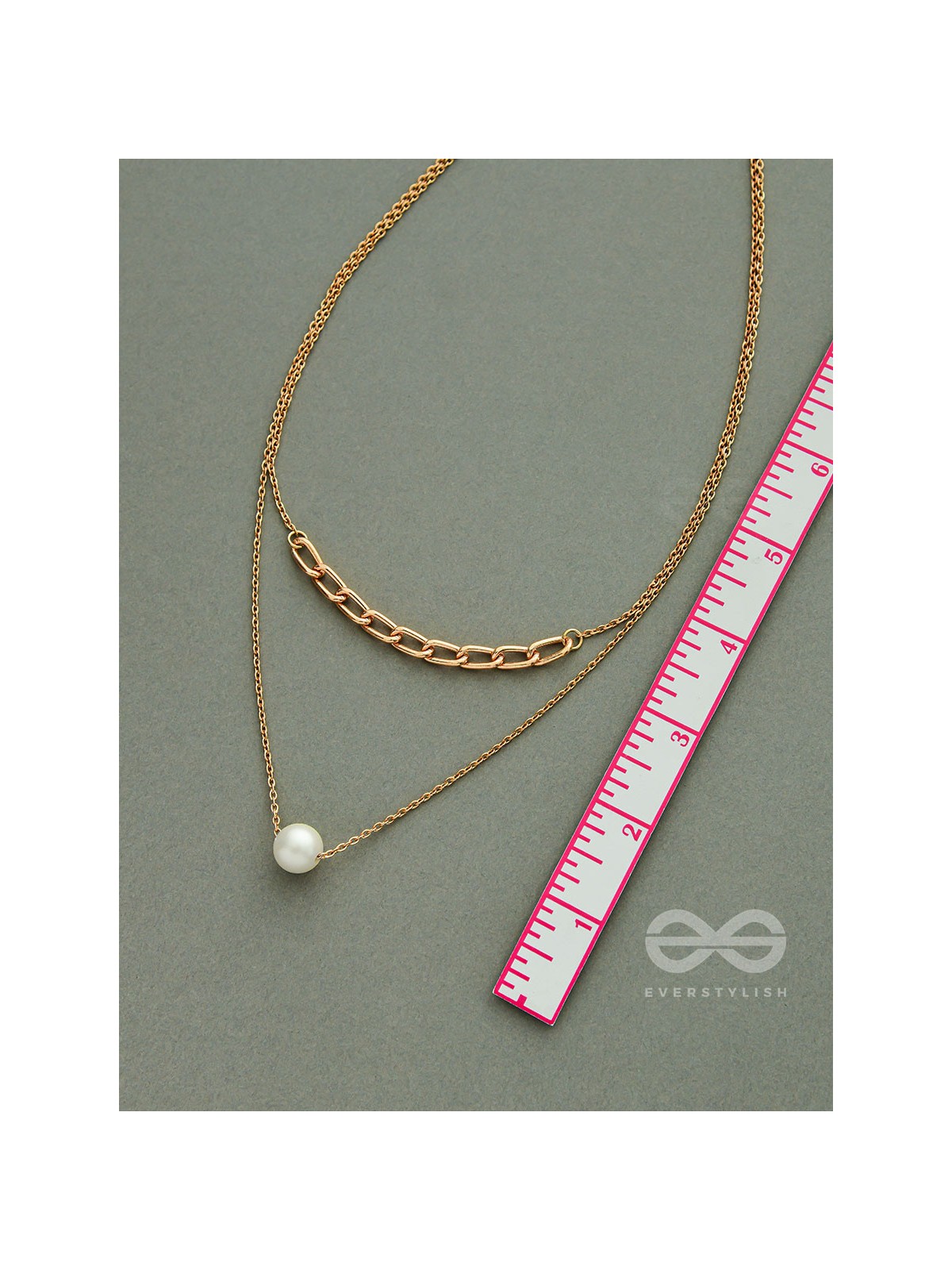 Bond Of Pearl- Golden Layered Necklace With Anti-Tarnish Coating 