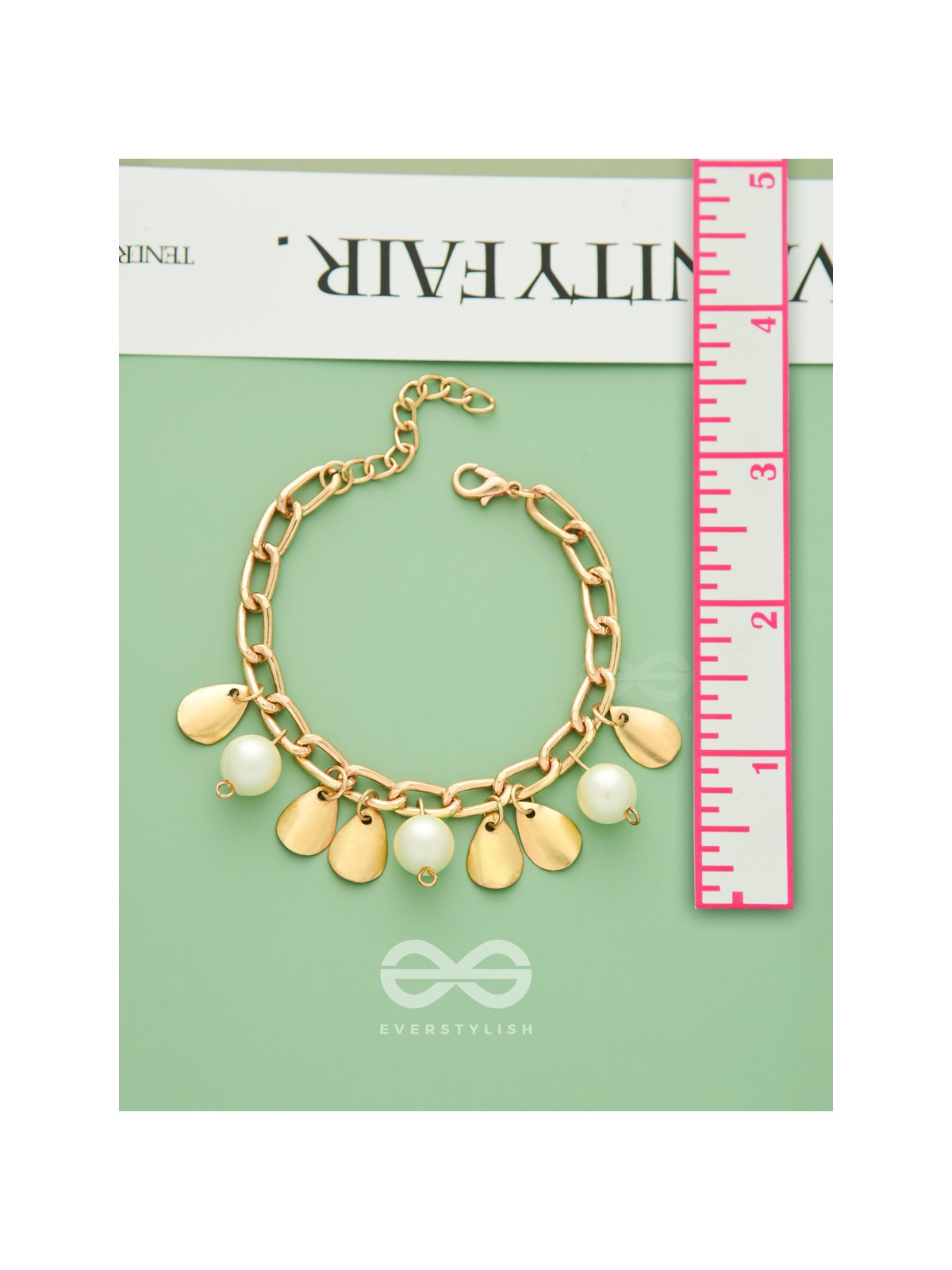 Pearly Rain - Golden Pearl Bracelet