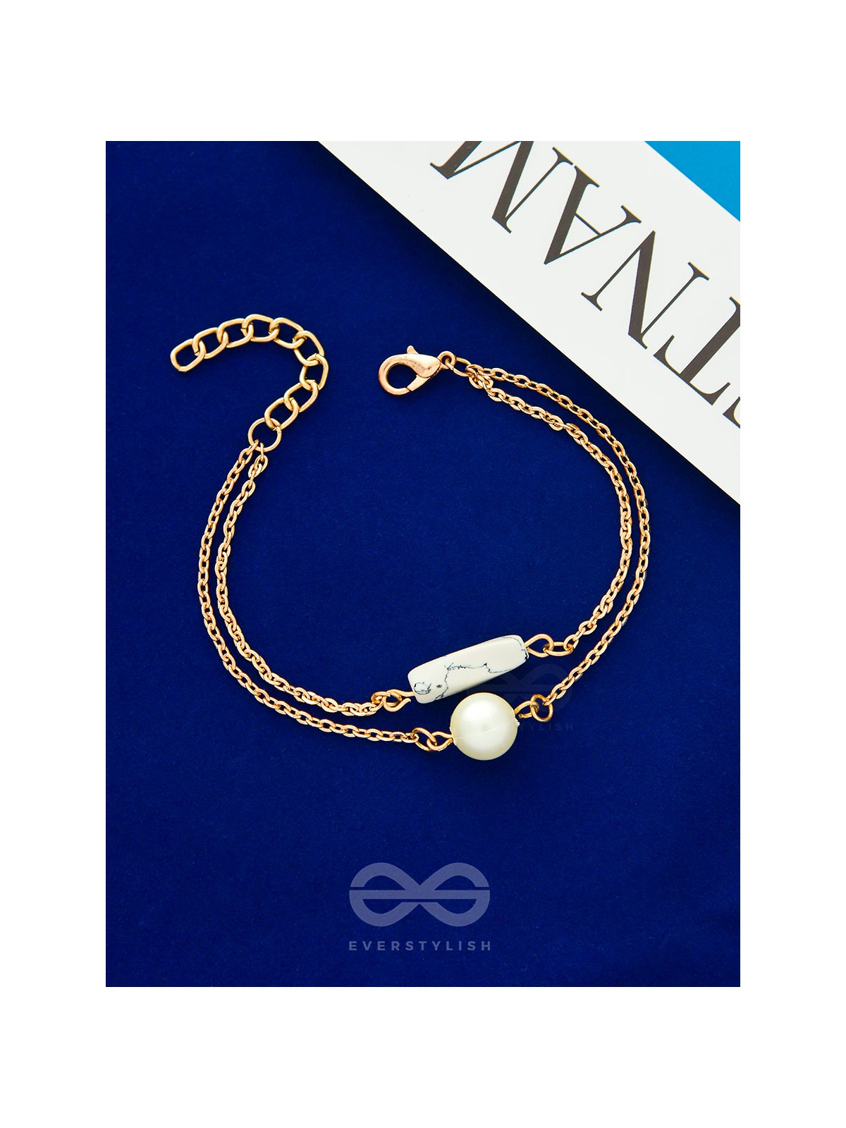 Treasures of Sea- Golden Pearl Bracelet