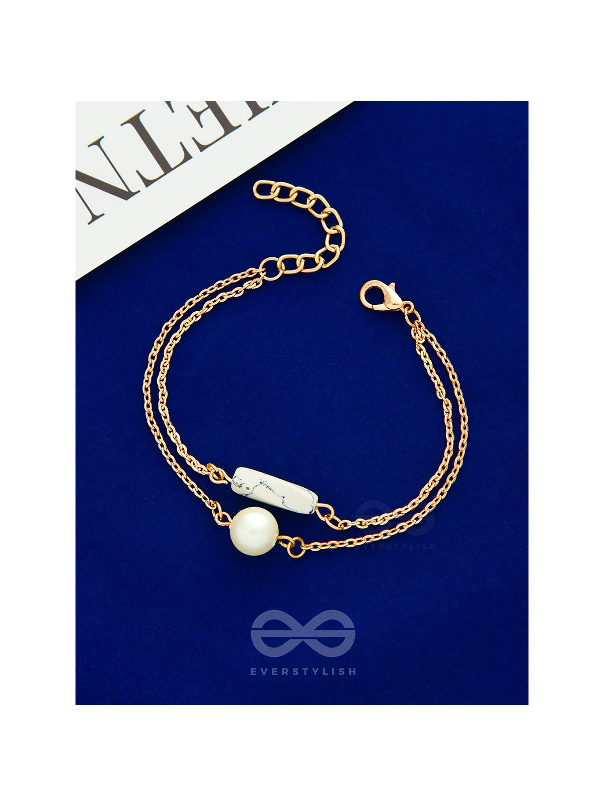 Treasures of Sea- Golden Pearl Bracelet