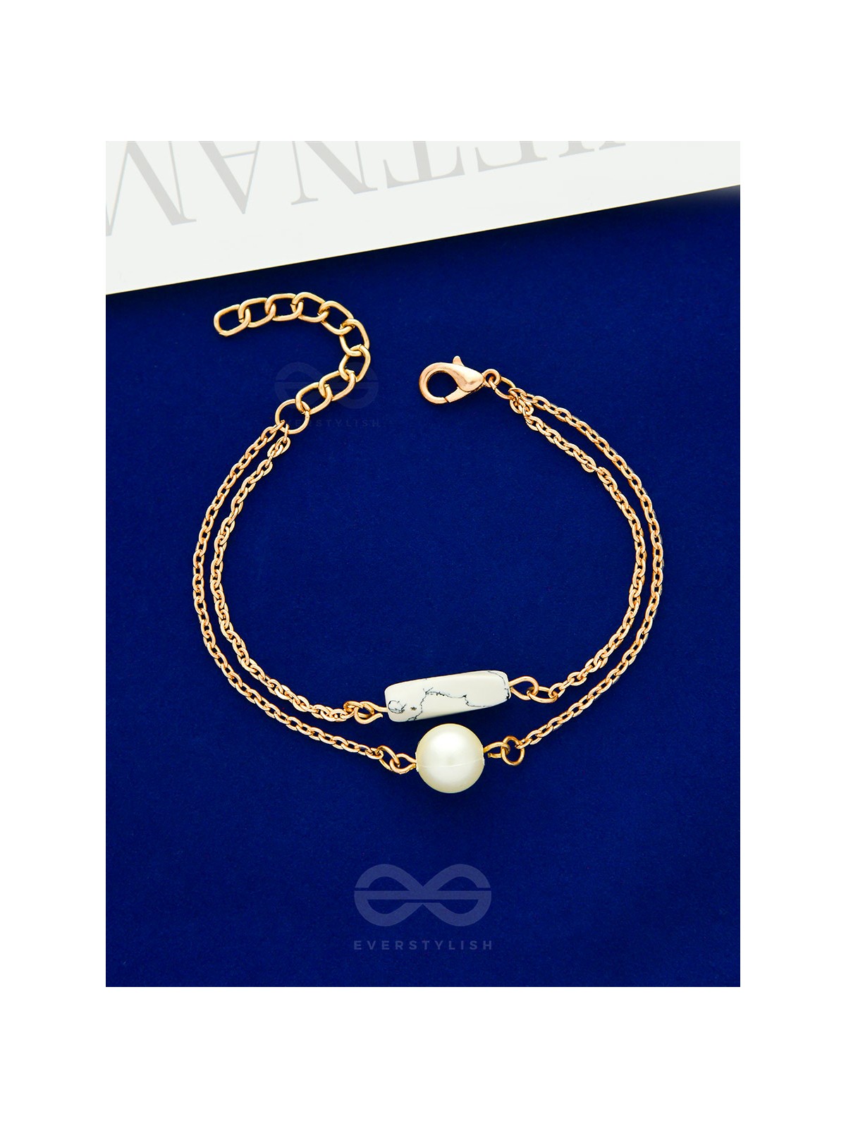 Treasures of Sea- Golden Pearl Bracelet