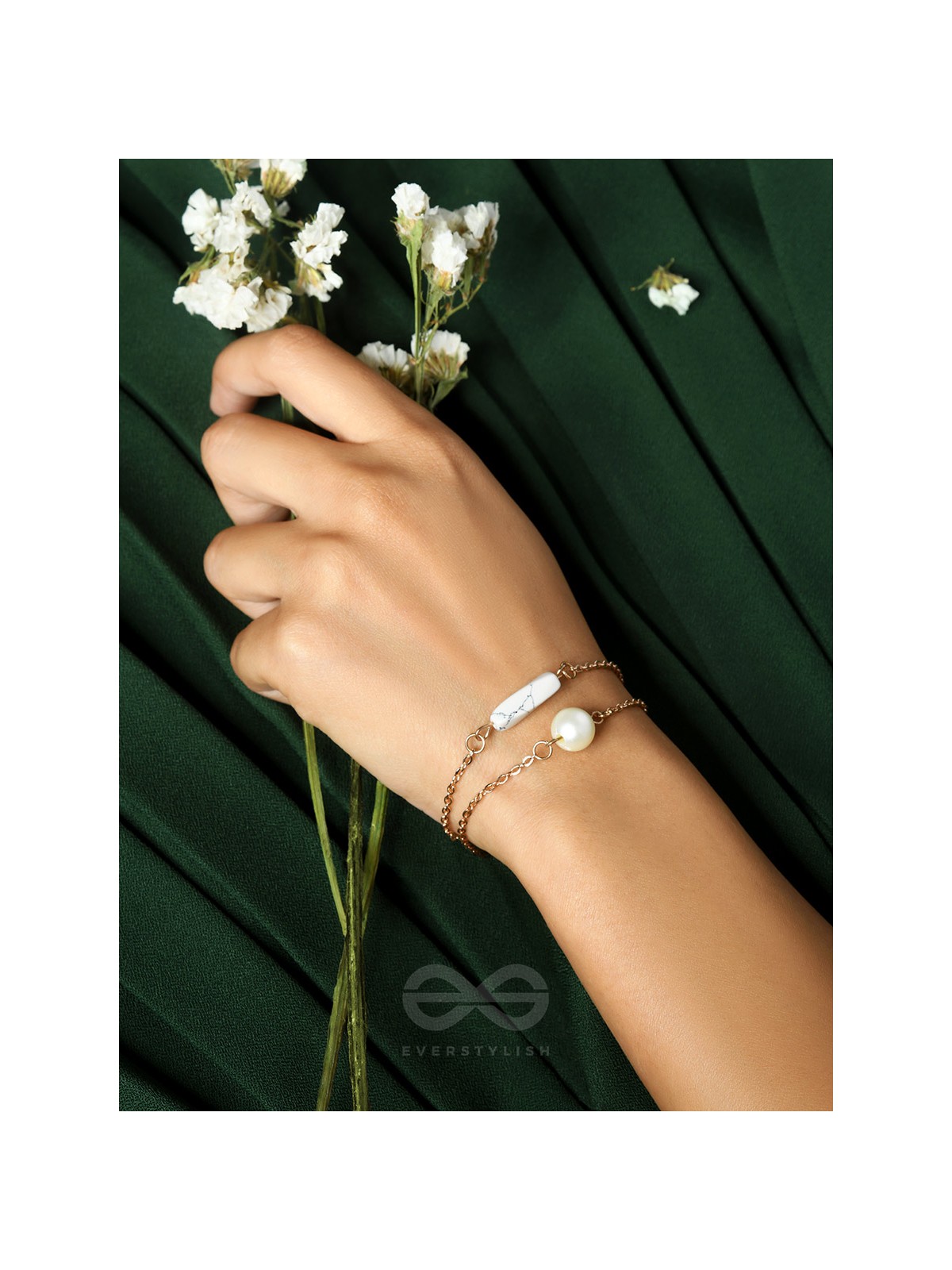 Treasures of Sea- Golden Pearl Bracelet