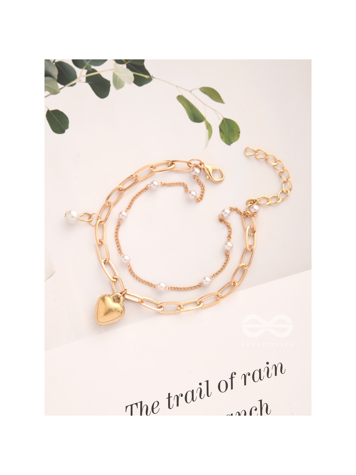 Bottom of Heart- Golden Layered Bracelet