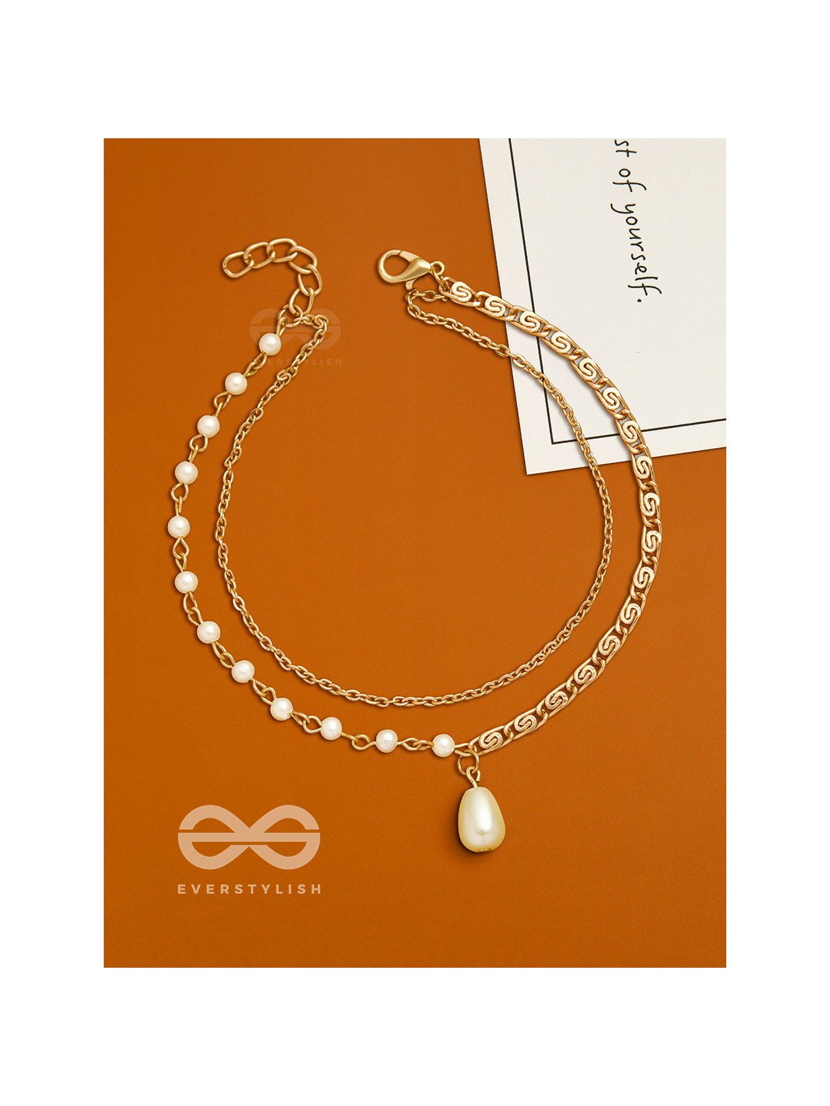 Pearlbound- Double Layer Golden Pearl Anklet
