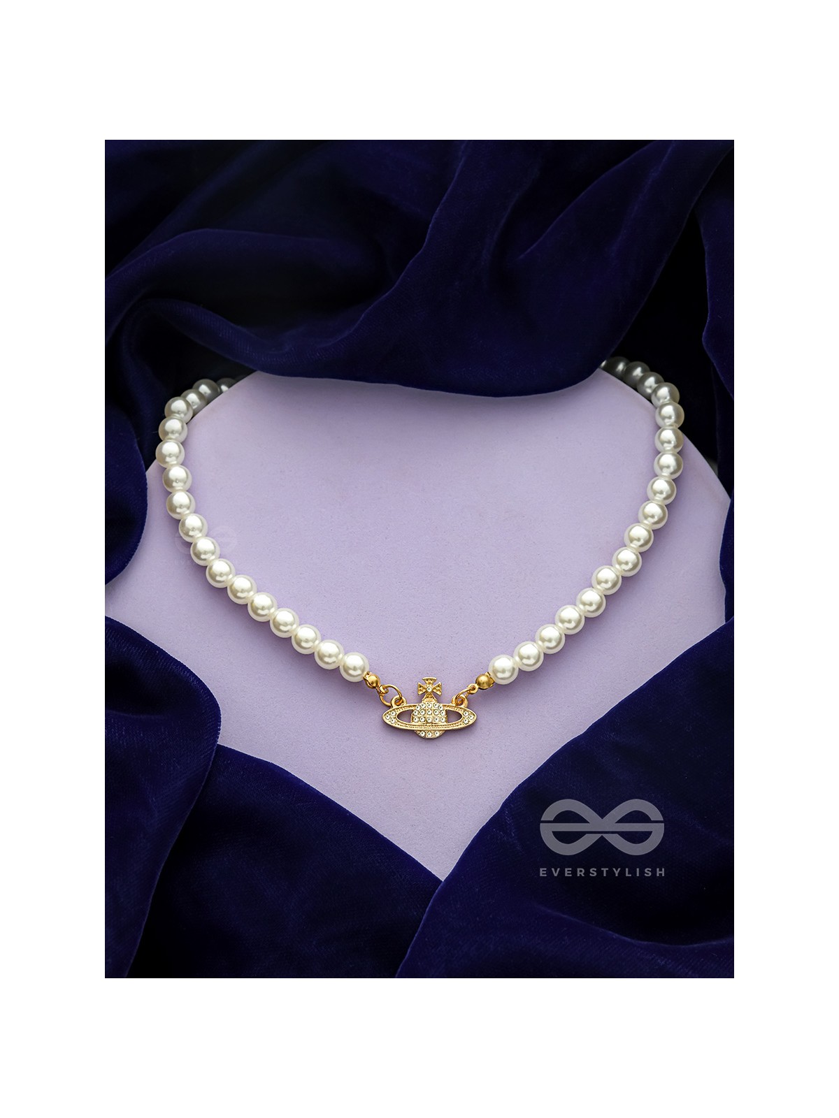 The Crown of Glory- Golden Pearl Necklace