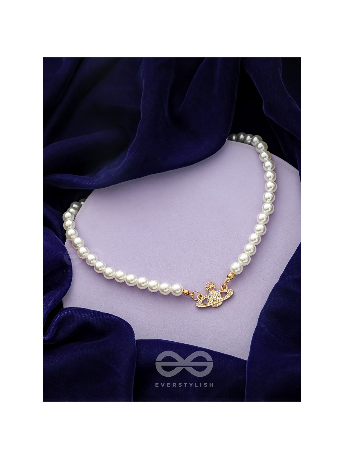The Crown of Glory- Golden Pearl Necklace