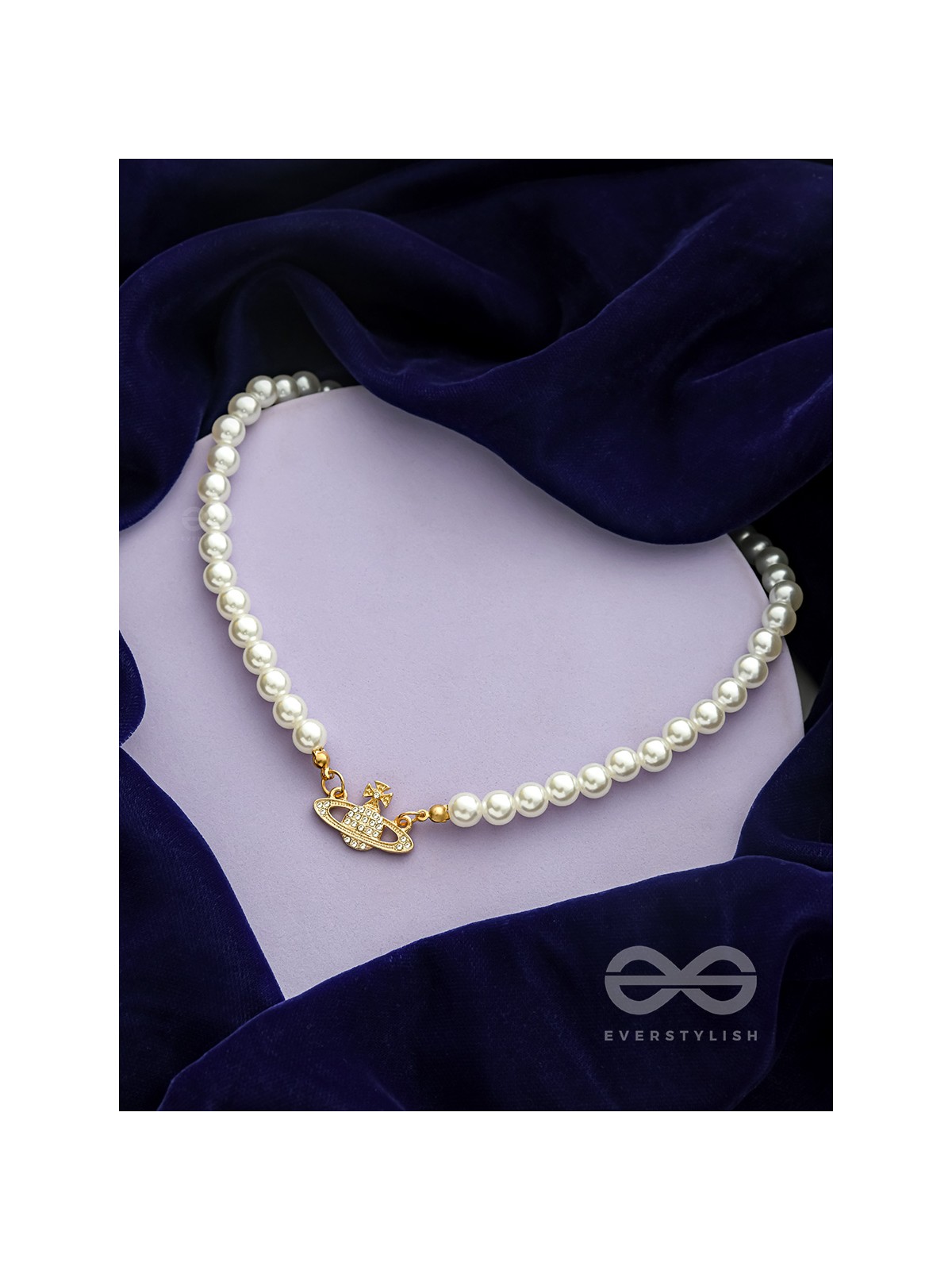 The Crown of Glory- Golden Pearl Necklace