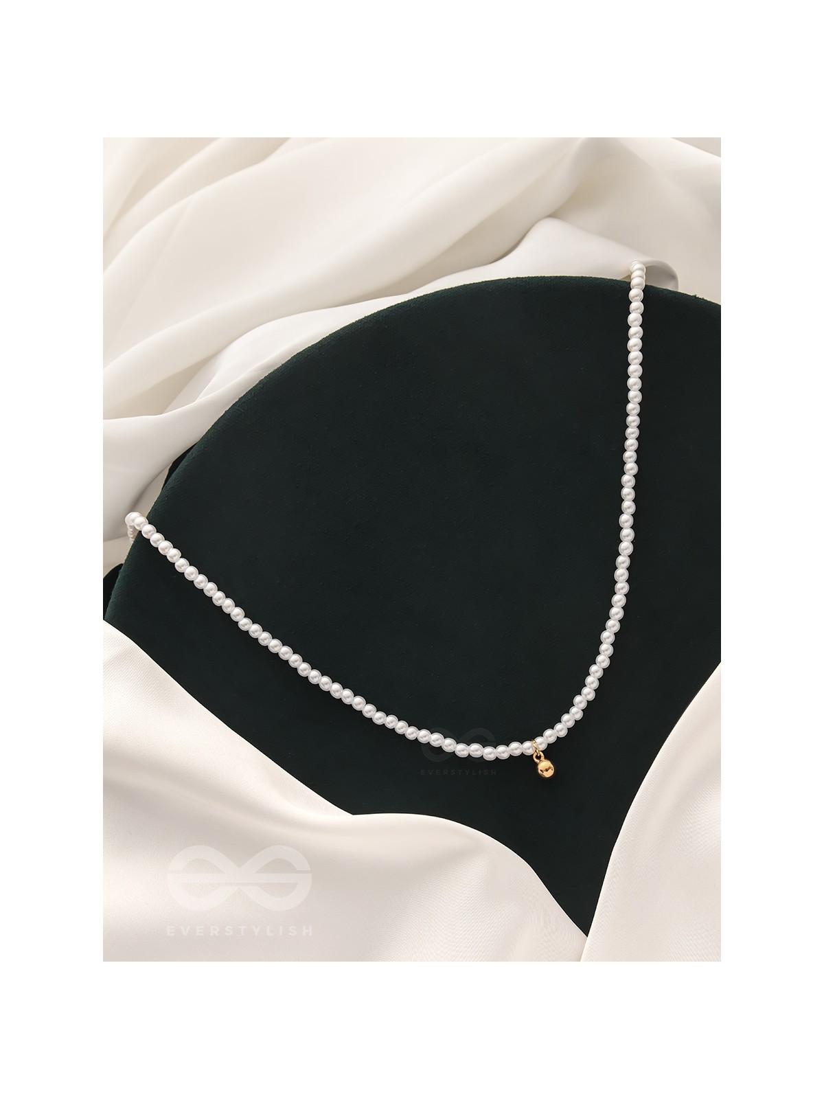 The Gold Drop- Golden Pearl Necklace