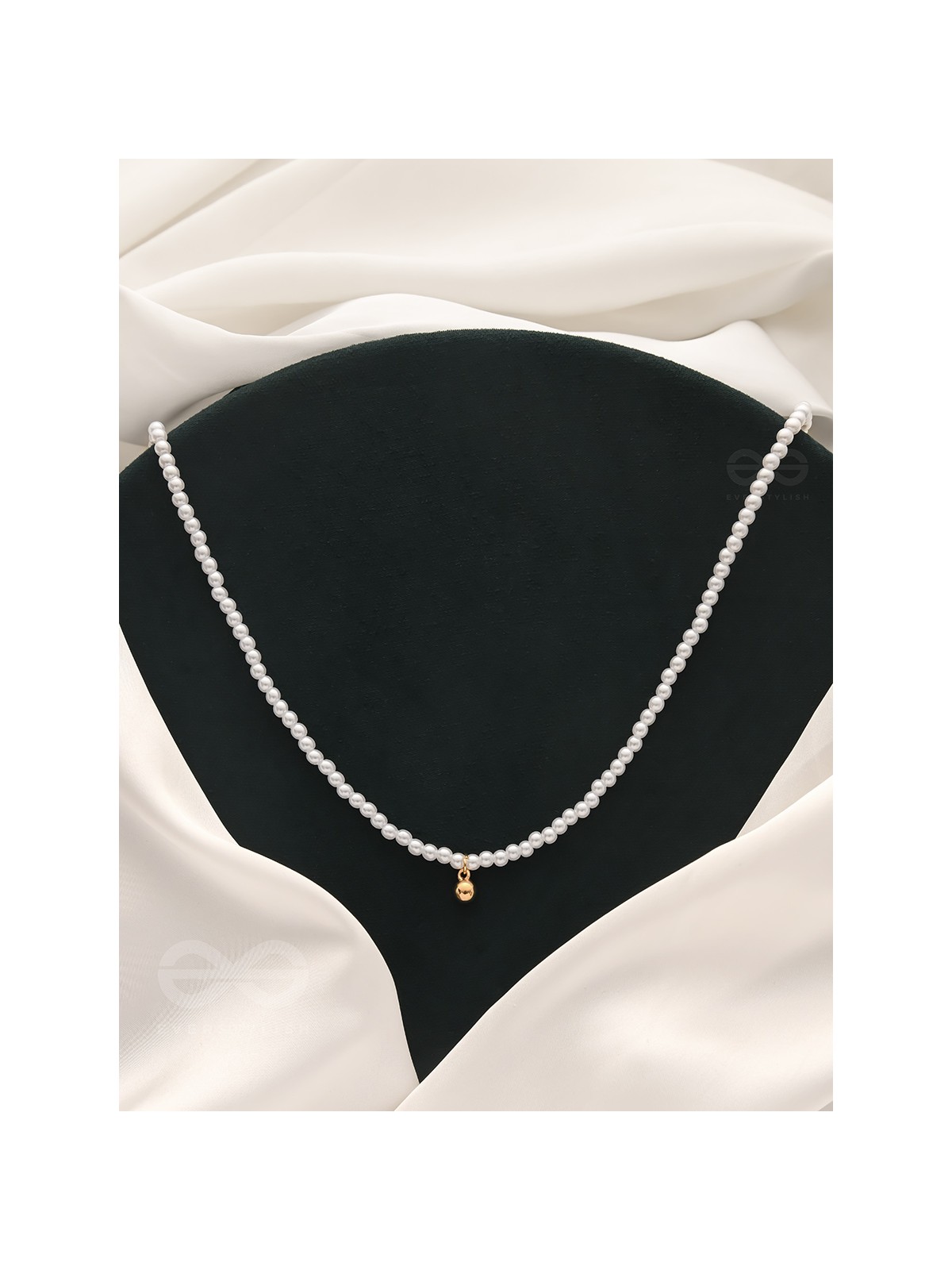 The Gold Drop- Golden Pearl Necklace