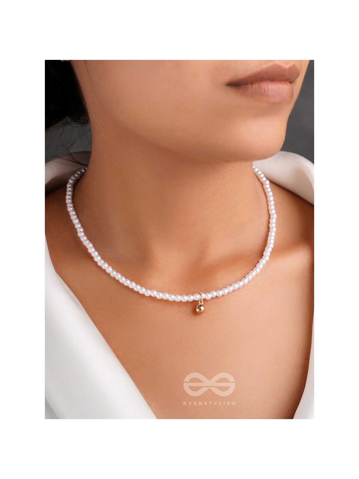 The Gold Drop- Golden Pearl Necklace