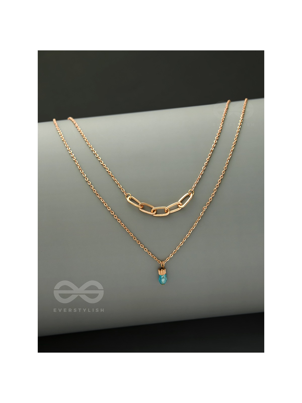 Drop-Dead Dazzling- Golden Layered Necklace