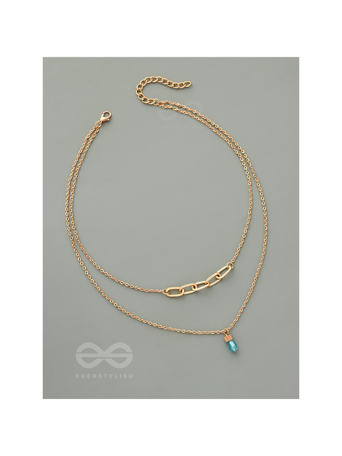 Drop-Dead Dazzling- Golden Layered Necklace