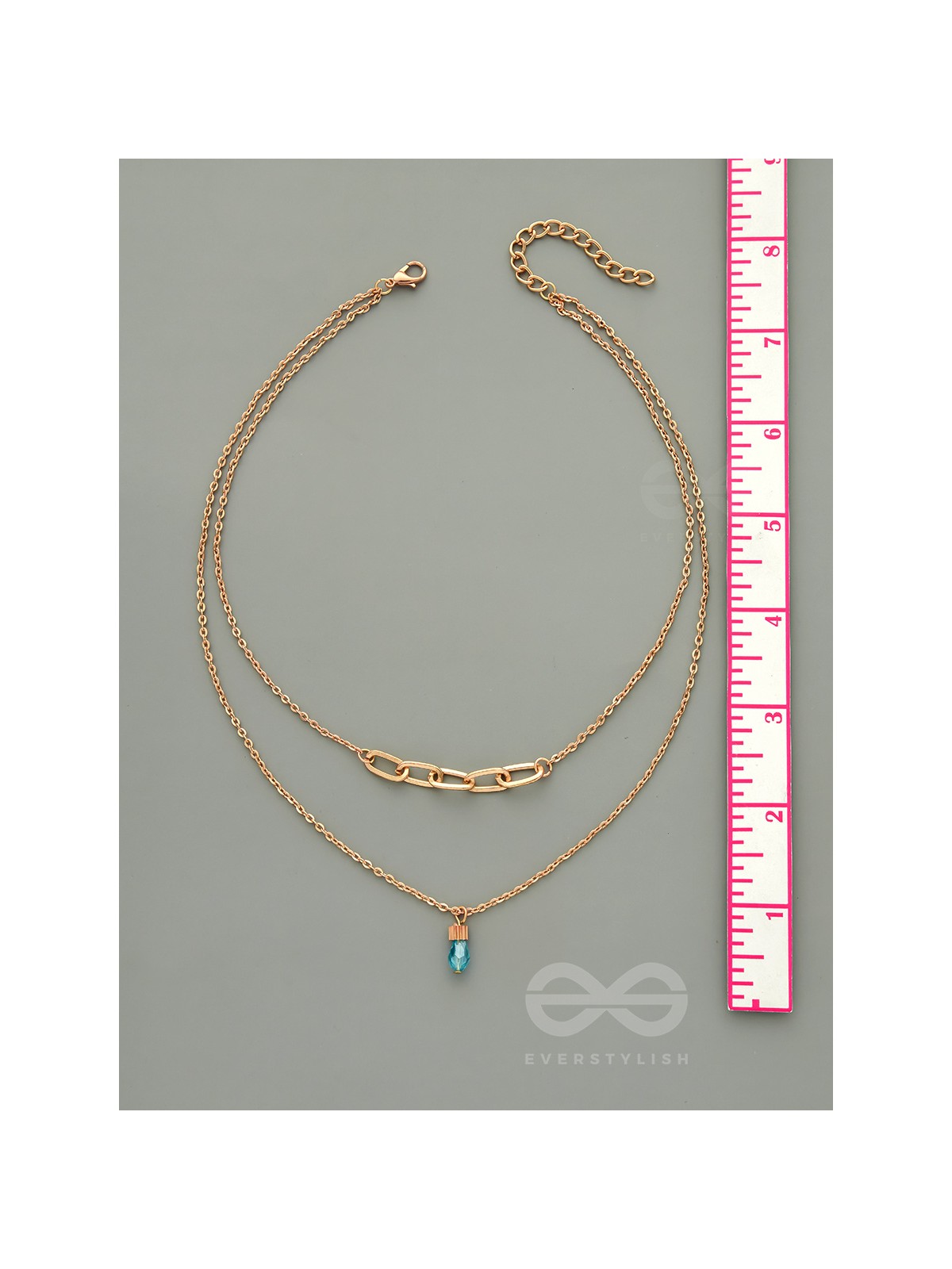 Drop-Dead Dazzling- Golden Layered Necklace