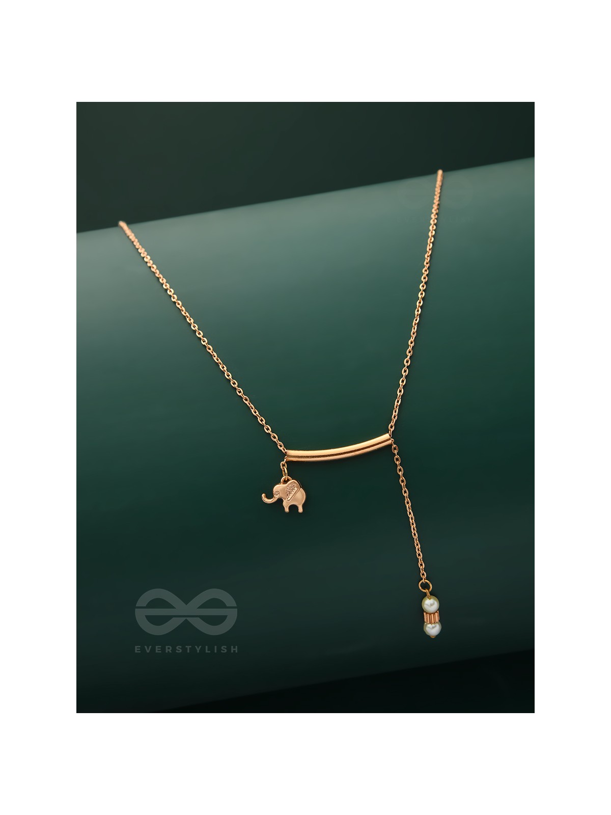 The Ivory Dreamcatcher- Golden Bead Necklace With Anti-Tarnish Coating 