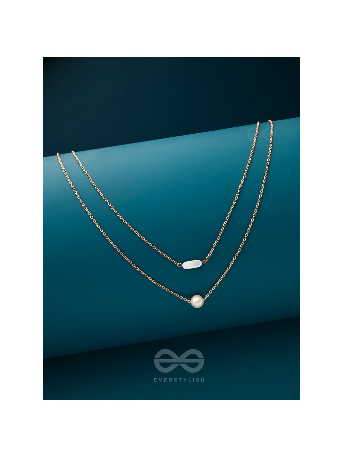The Classic Romance- Golden Layered Necklace With Anti-Tarnish Coating