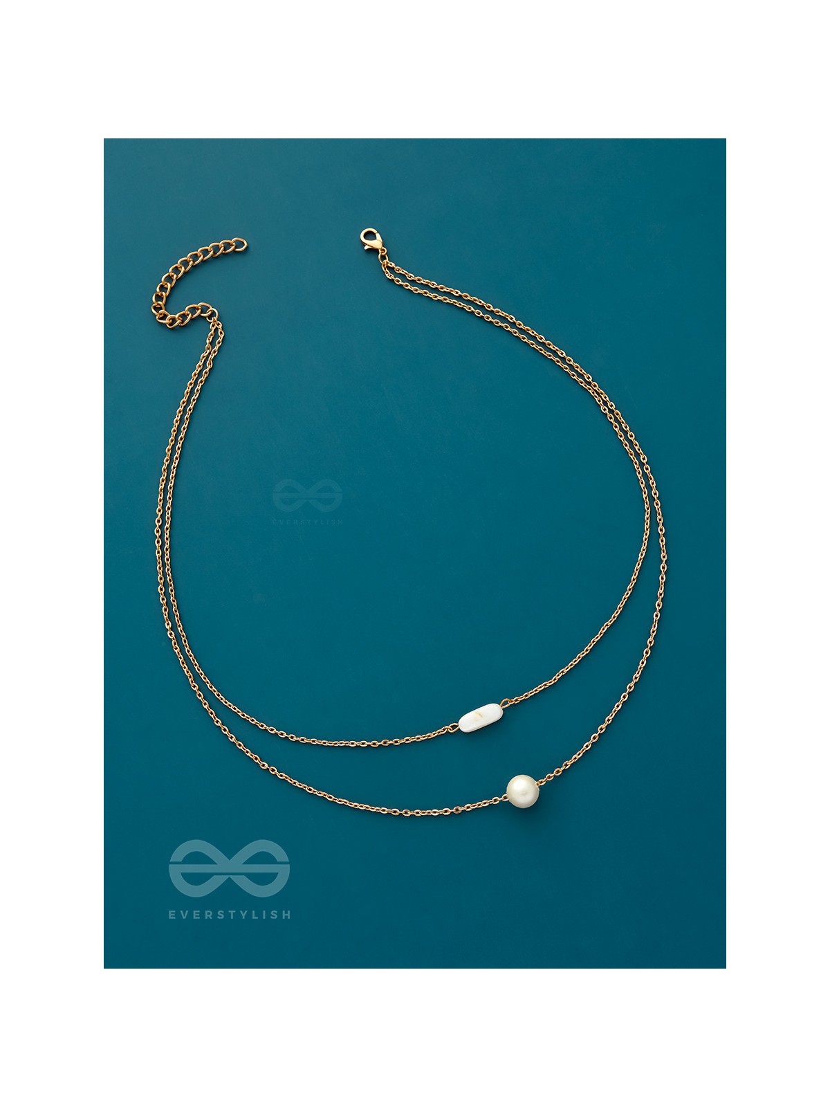 The Classic Romance- Golden Layered Necklace With Anti-Tarnish Coating