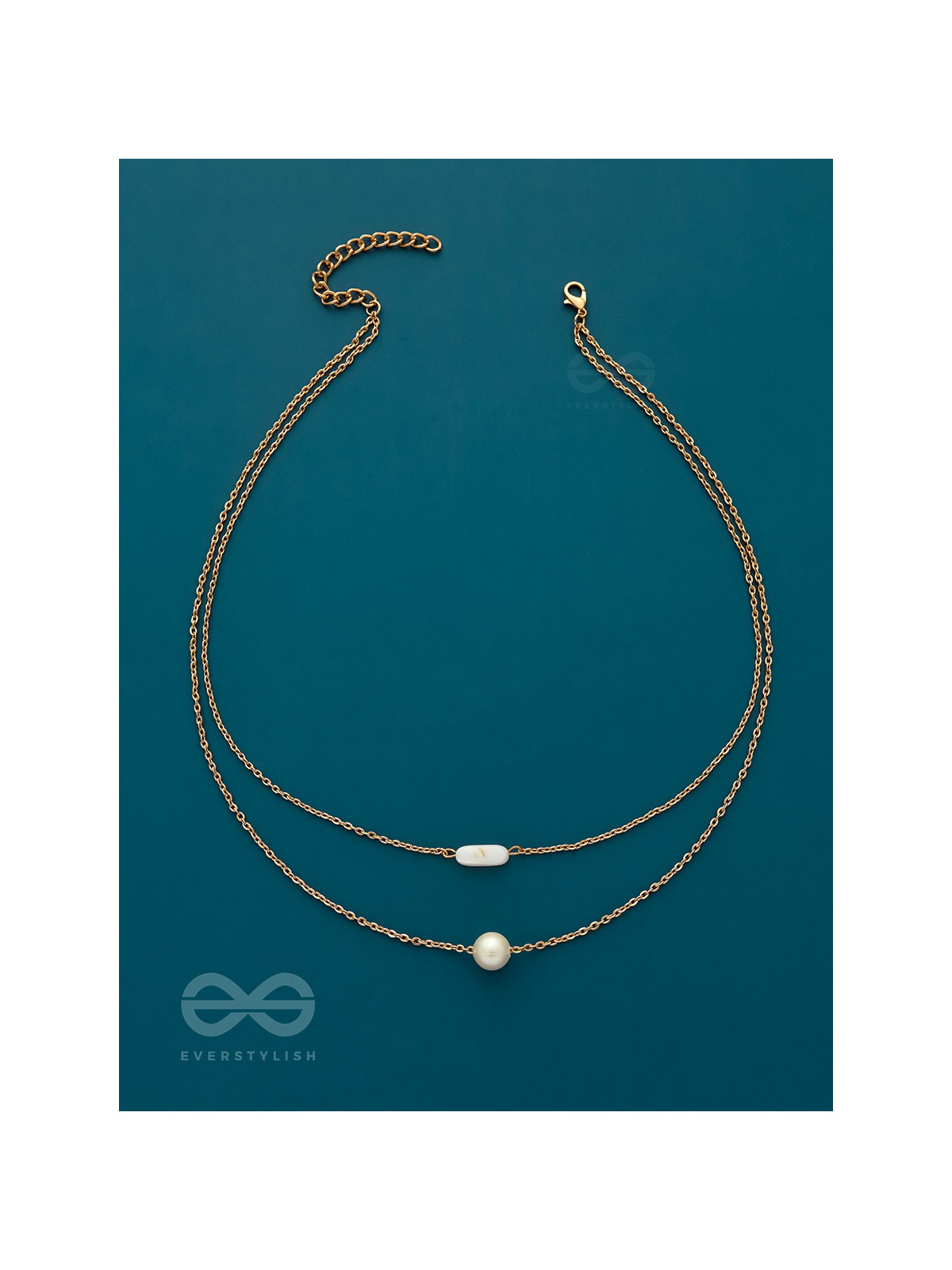 The Classic Romance- Golden Layered Necklace With Anti-Tarnish Coating