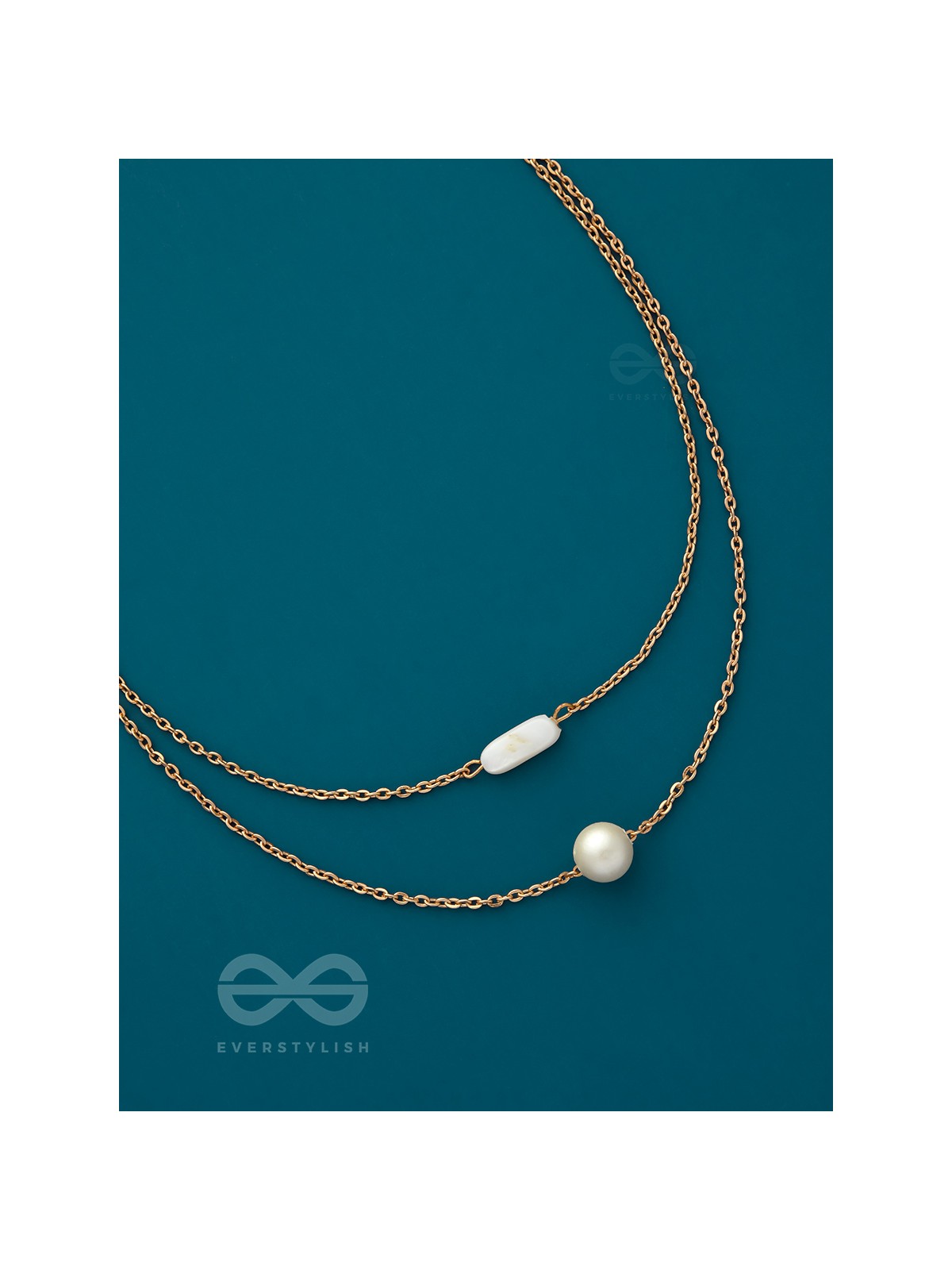 The Classic Romance- Golden Layered Necklace With Anti-Tarnish Coating
