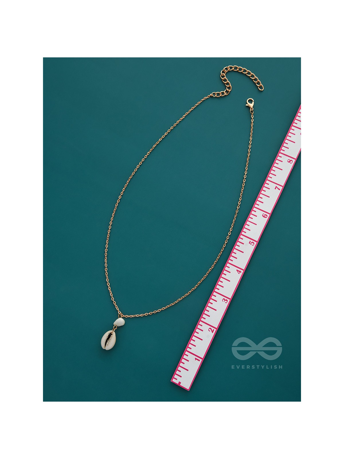 Beach Nostalgia- Golden Seashell Necklace With Anti-Tarnish Coating