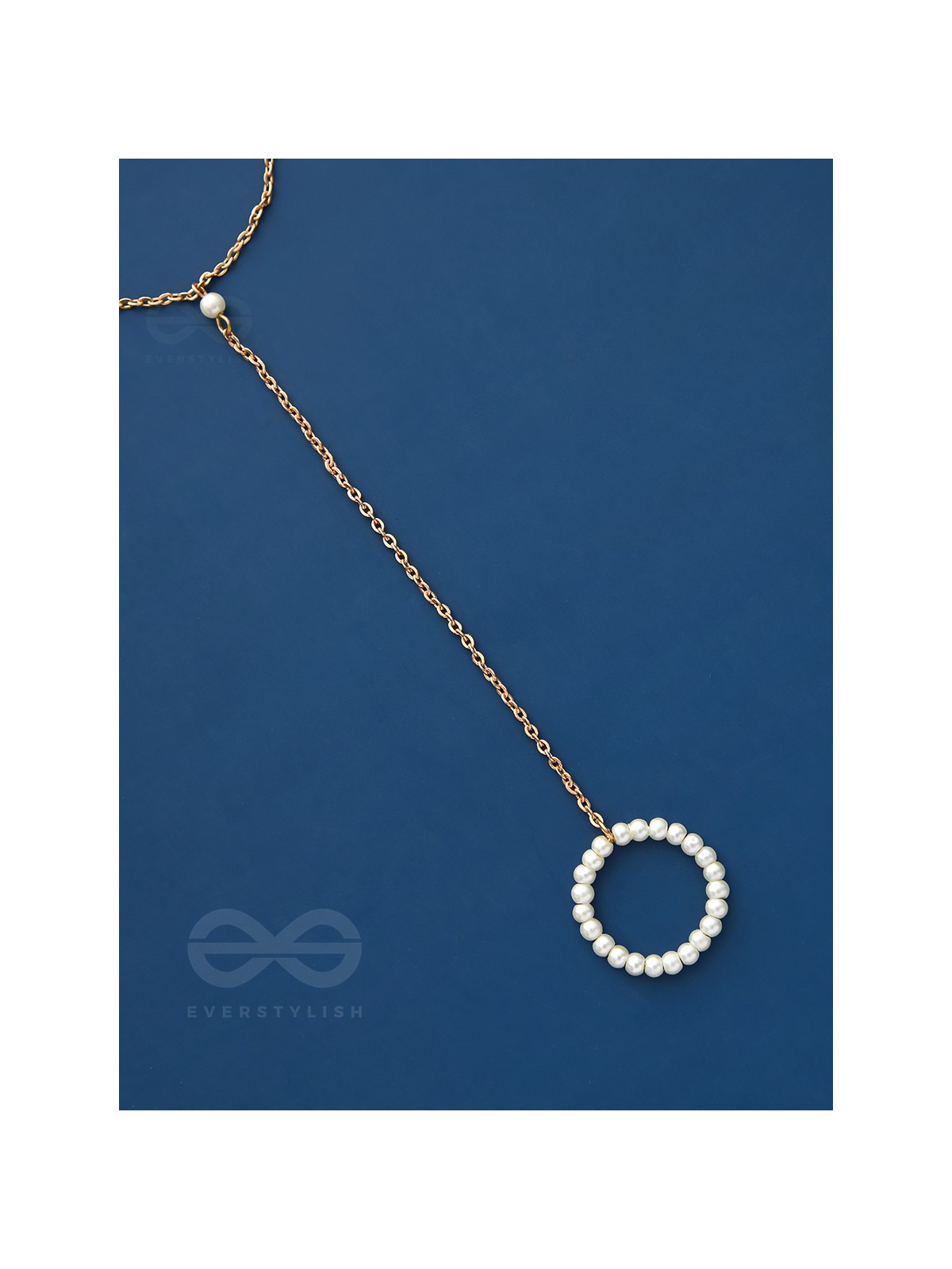 Pearl Around- Hand Harness Golden Pearl Bracelet