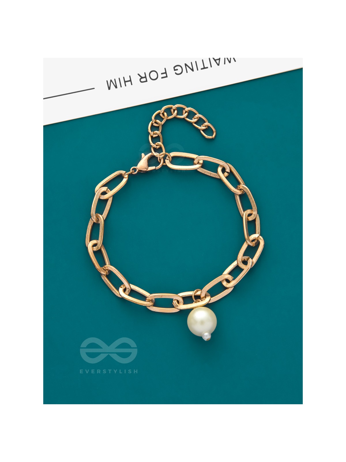 The Linkin Pearl- Golden Pearl Bracelet