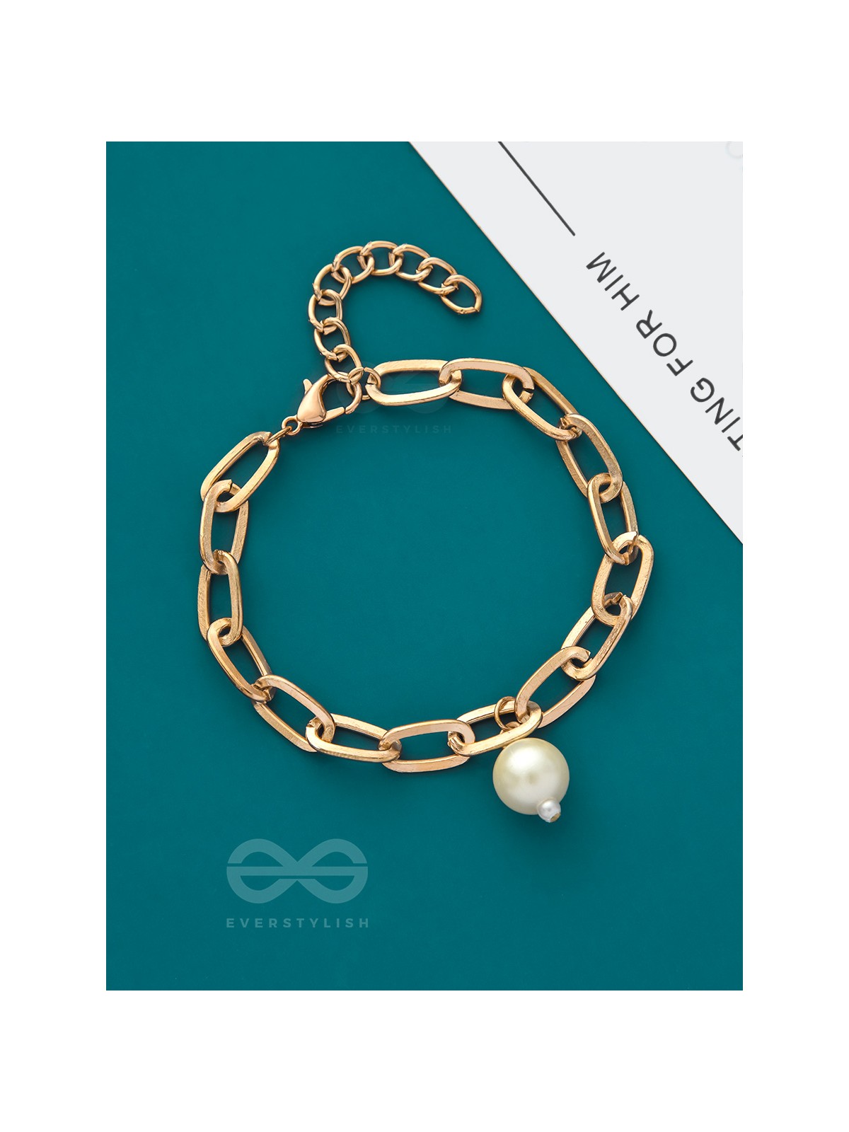 The Linkin Pearl- Golden Pearl Bracelet