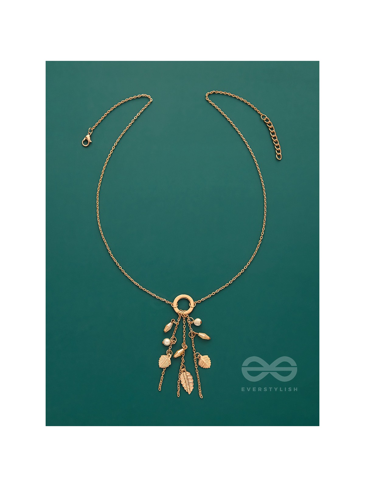 Joys Of Spring- Elegant Golden Necklace With Anti-Tarnish Coating 