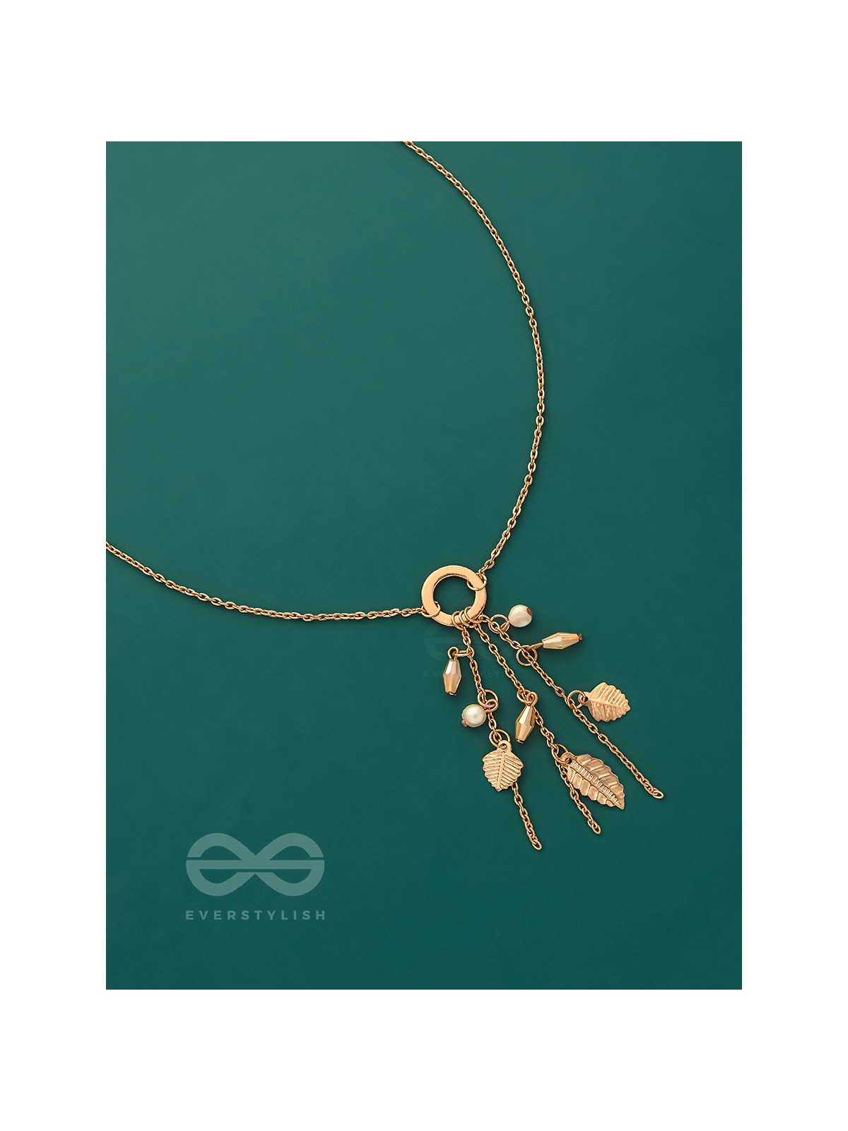 Joys Of Spring- Elegant Golden Necklace With Anti-Tarnish Coating 