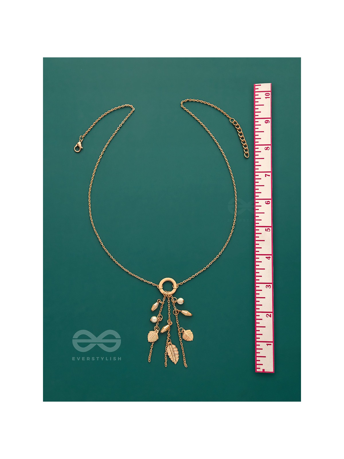 Joys Of Spring- Elegant Golden Necklace With Anti-Tarnish Coating 