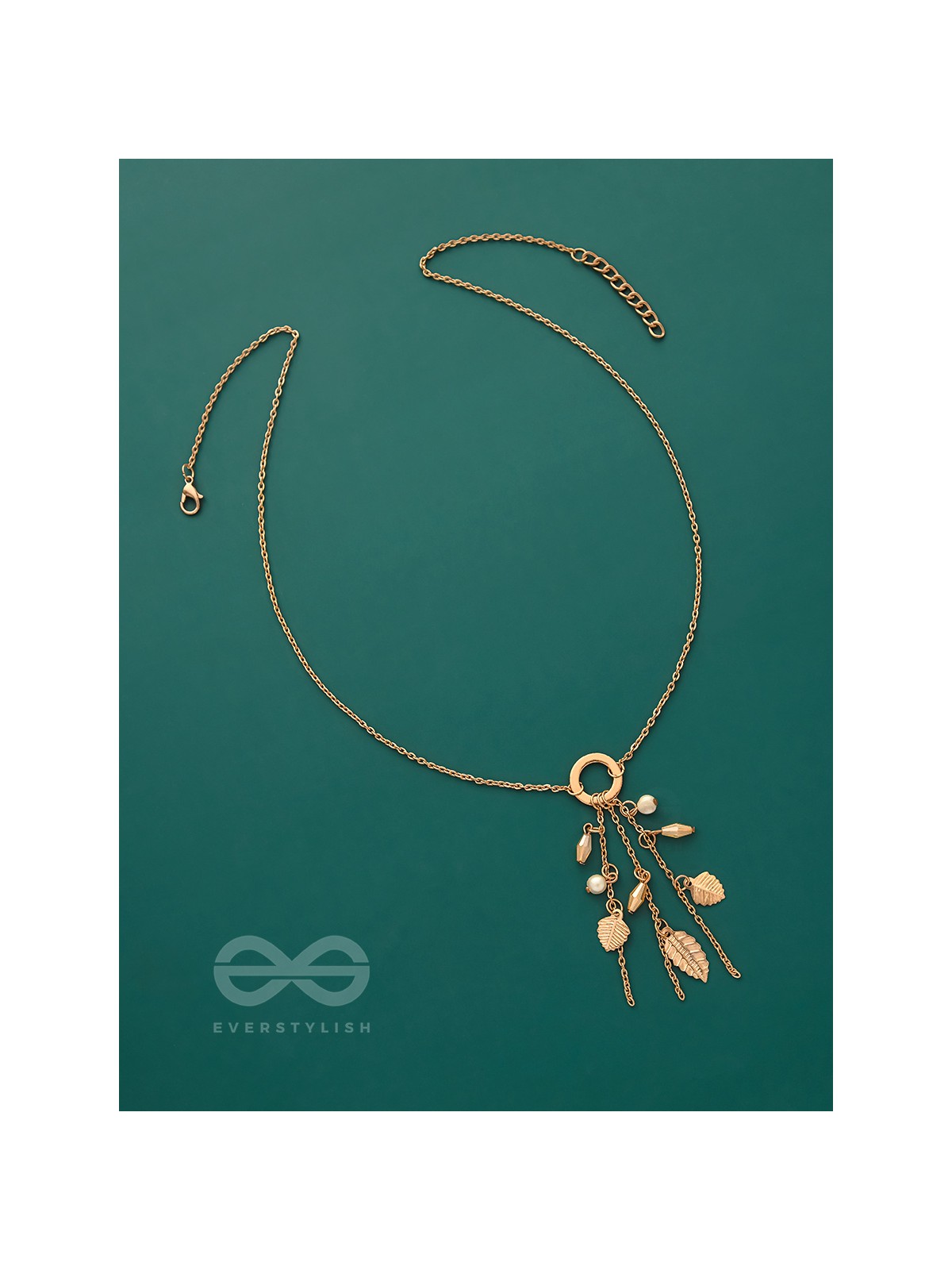 Joys Of Spring- Elegant Golden Necklace With Anti-Tarnish Coating 
