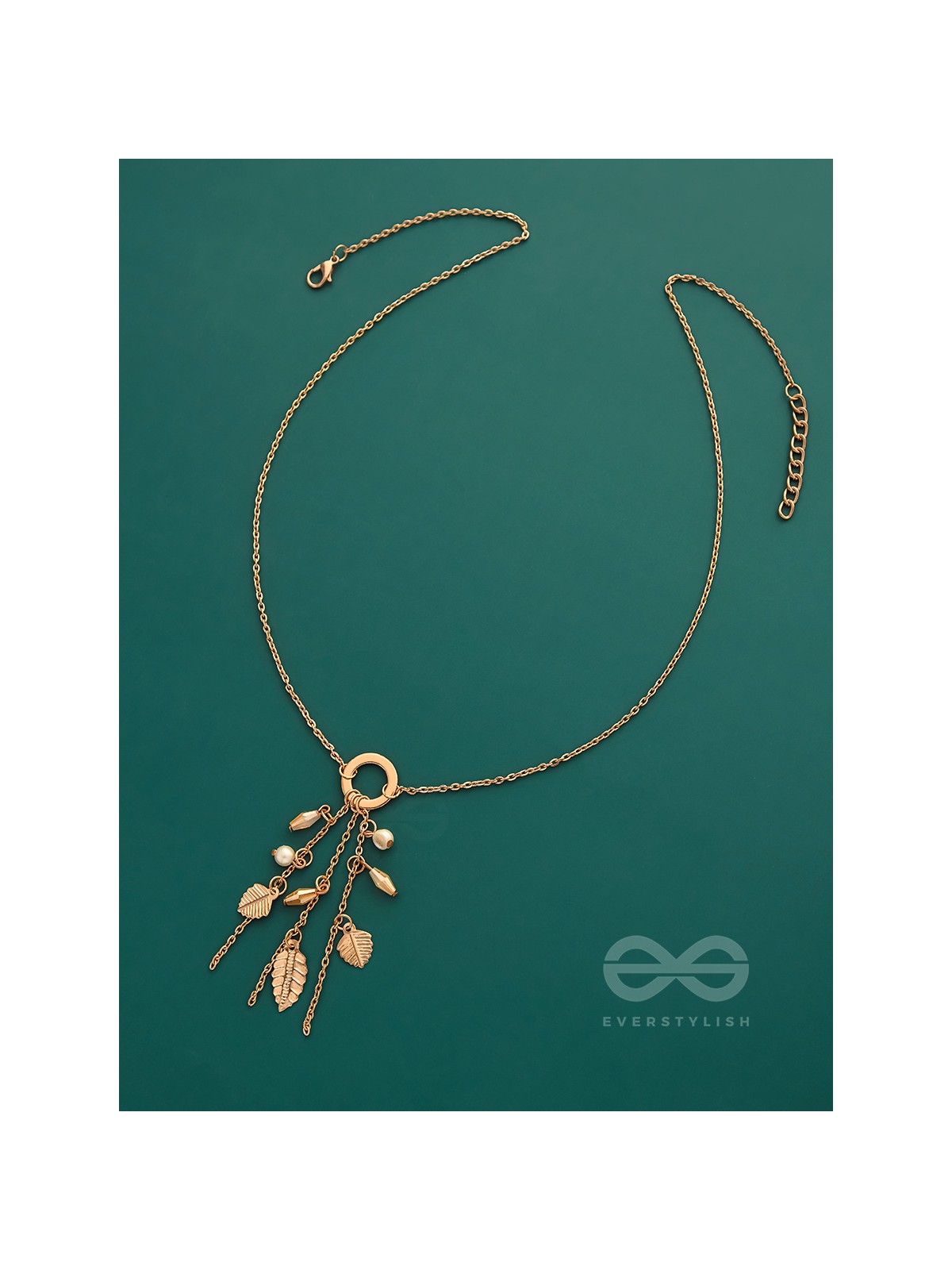 Joys Of Spring- Elegant Golden Necklace With Anti-Tarnish Coating 