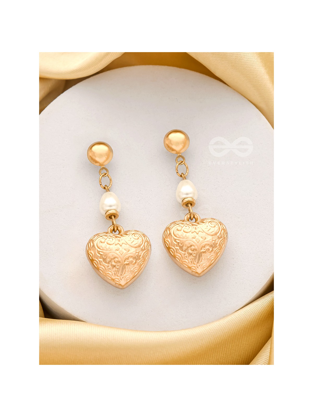 A Heart of Gold- Classy Golden Earrings