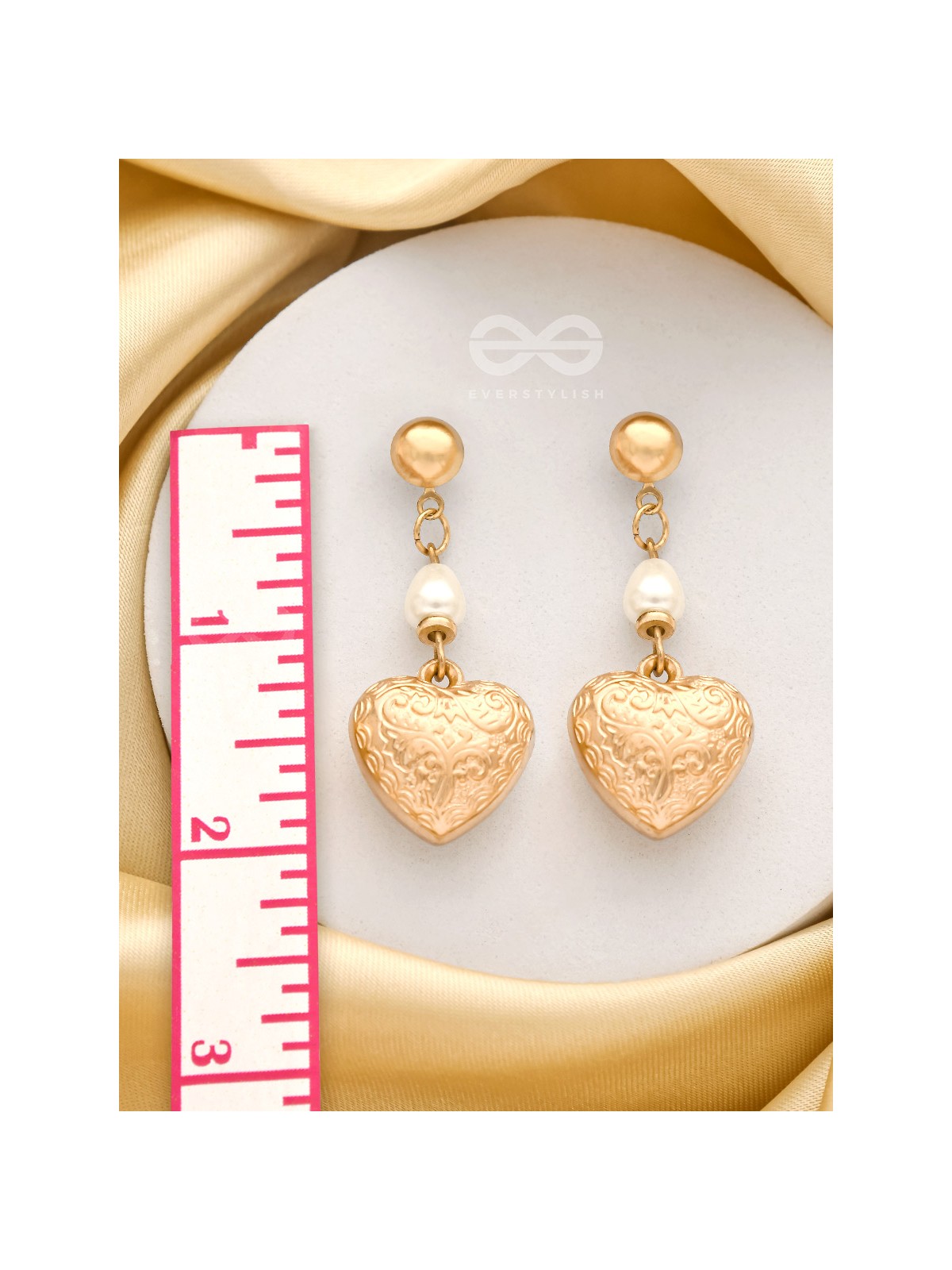 A Heart of Gold- Classy Golden Earrings