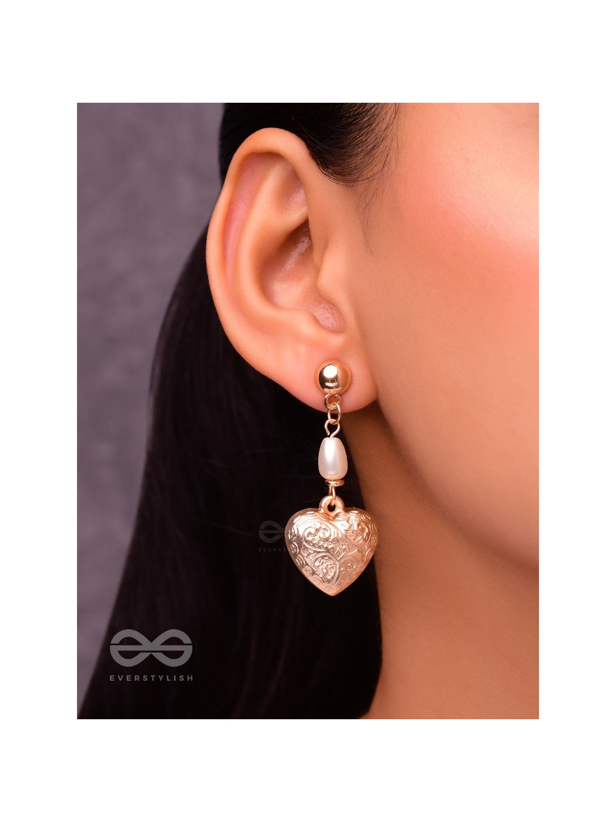 A Heart of Gold- Classy Golden Earrings