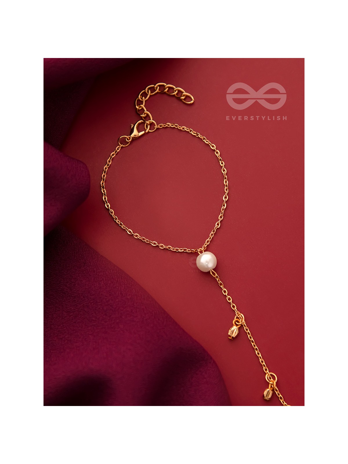 The String of Luck- Golden Pearl Hand Harness Bracelet