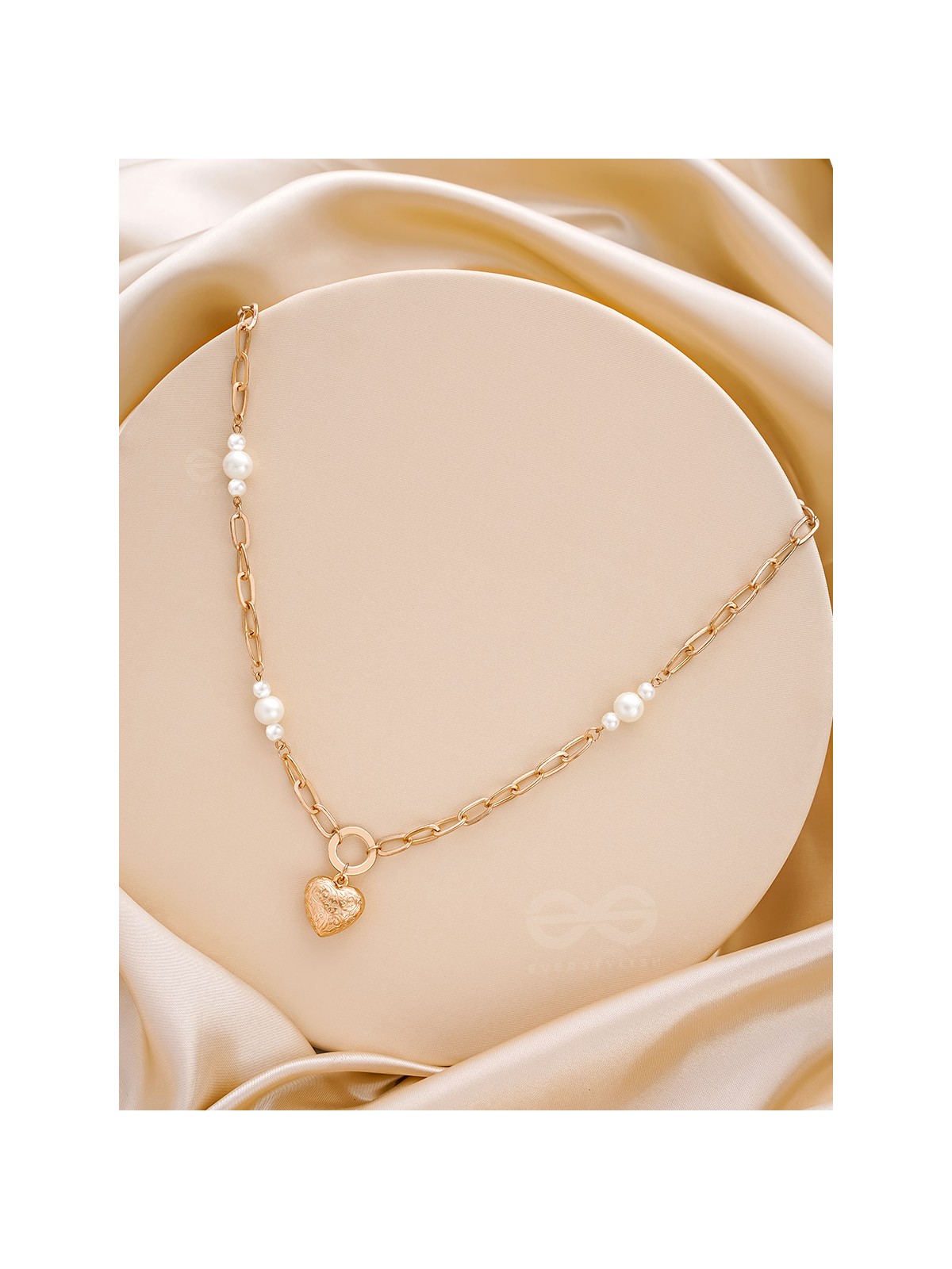 The Heart's Desire- Golden Pearl Necklace