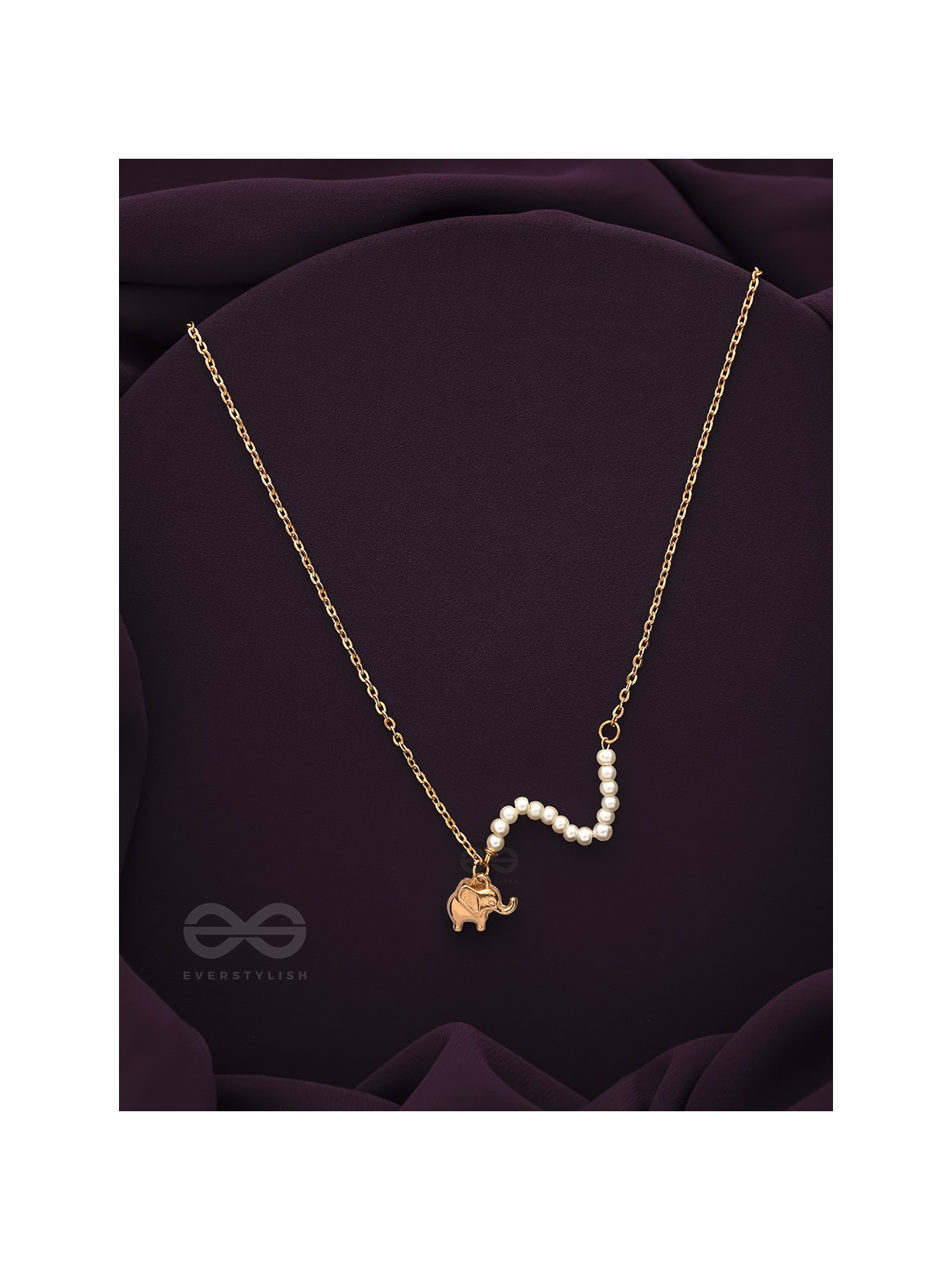 The Jungle Safari- Golden Beads Necklace With Anti-Tarnish Coating 