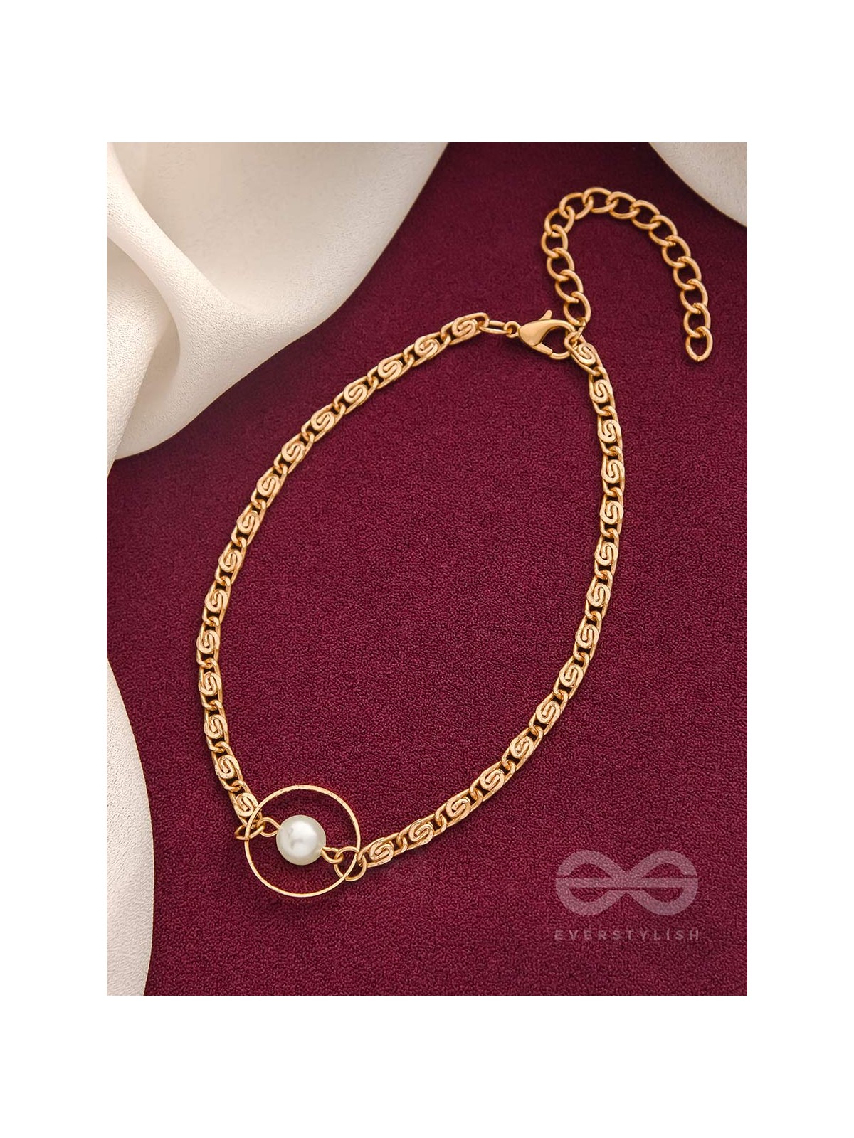 The Moon Ring- Golden Pearl Anklet