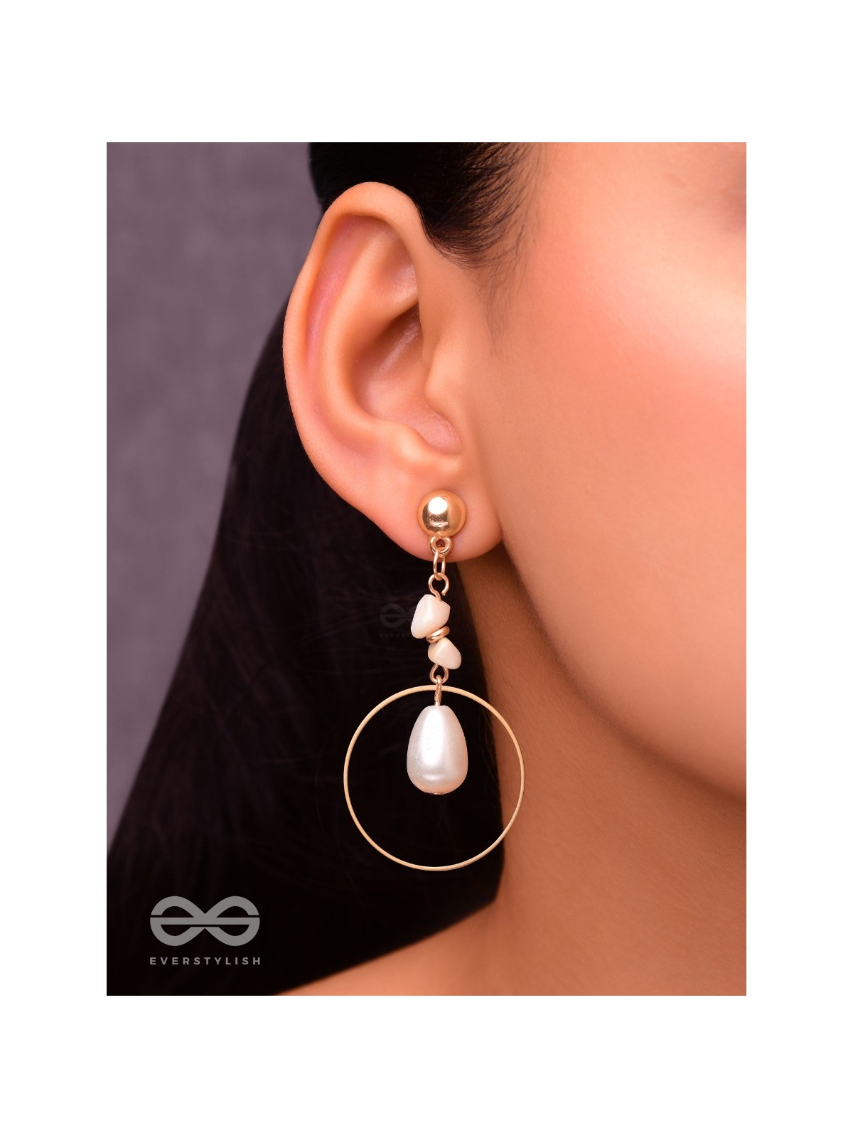 The Lord of the Rings- Golden Pearl Earrings