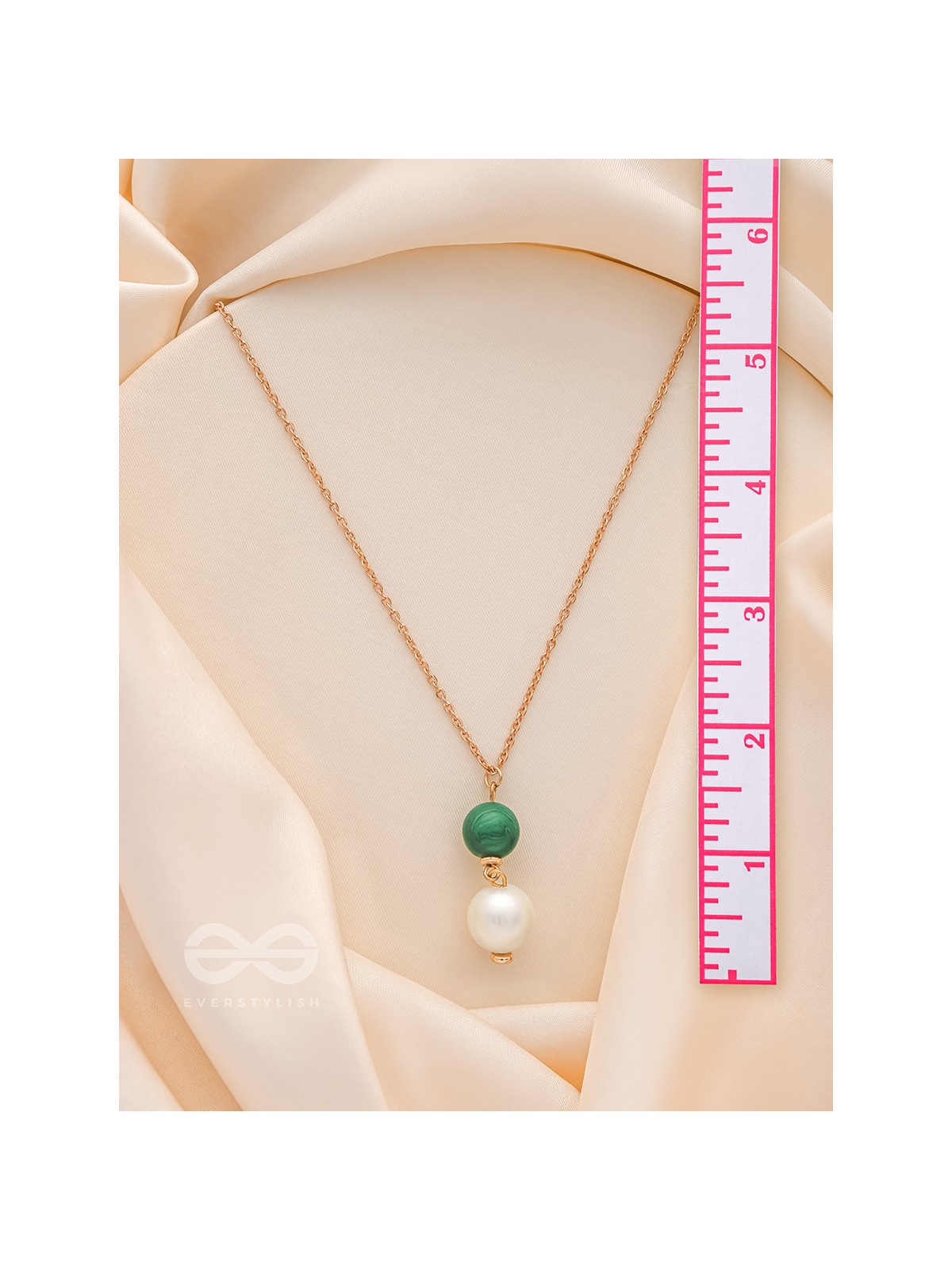 Flora N Fauna- Golden Pearl Necklace With Anti-Tarnish Coating 